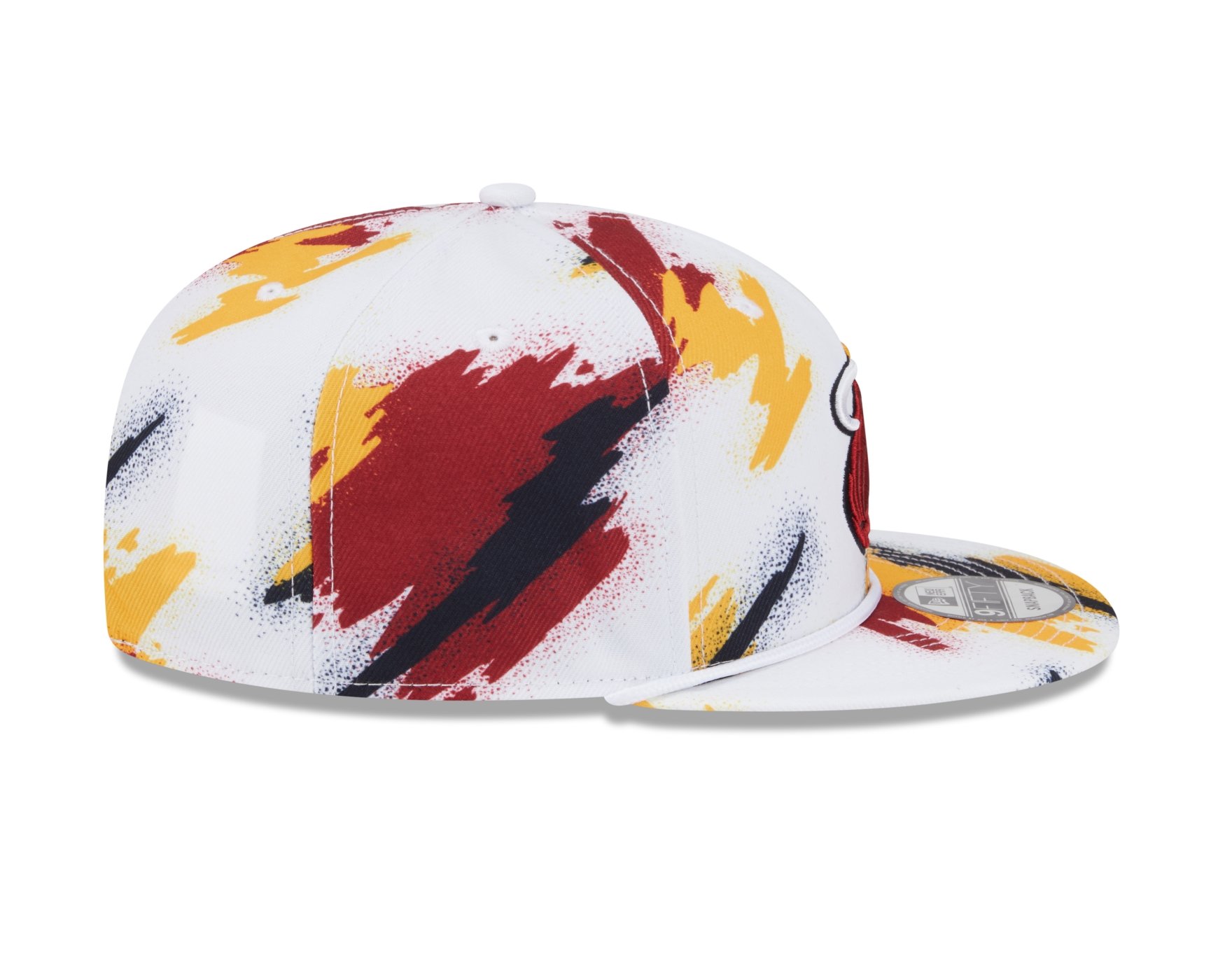 Bone New Era 9FIFTY SNAPBACK Miami Heat NBA Branco Branco 3