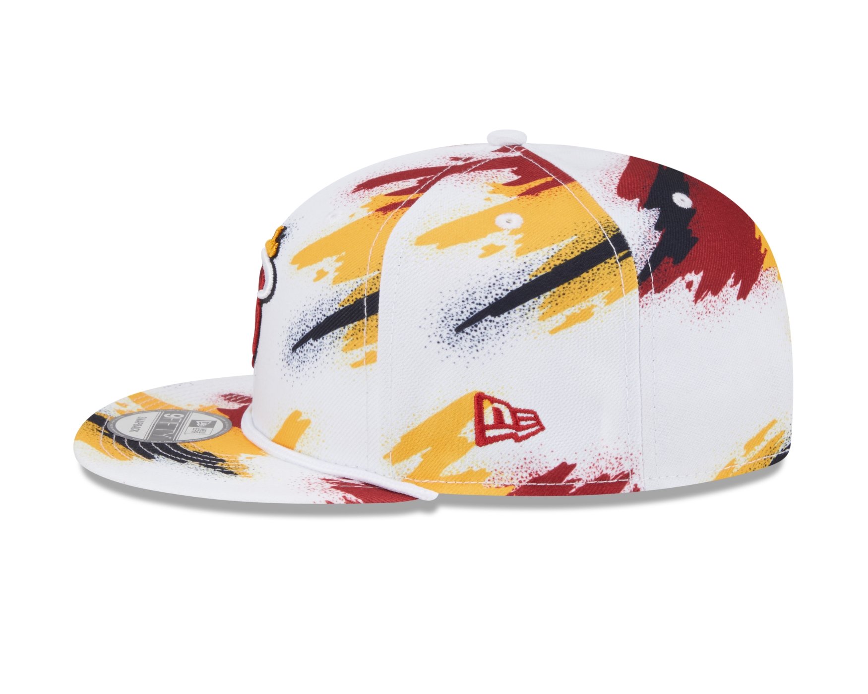 Bone New Era 9FIFTY SNAPBACK Miami Heat NBA Branco Branco 6