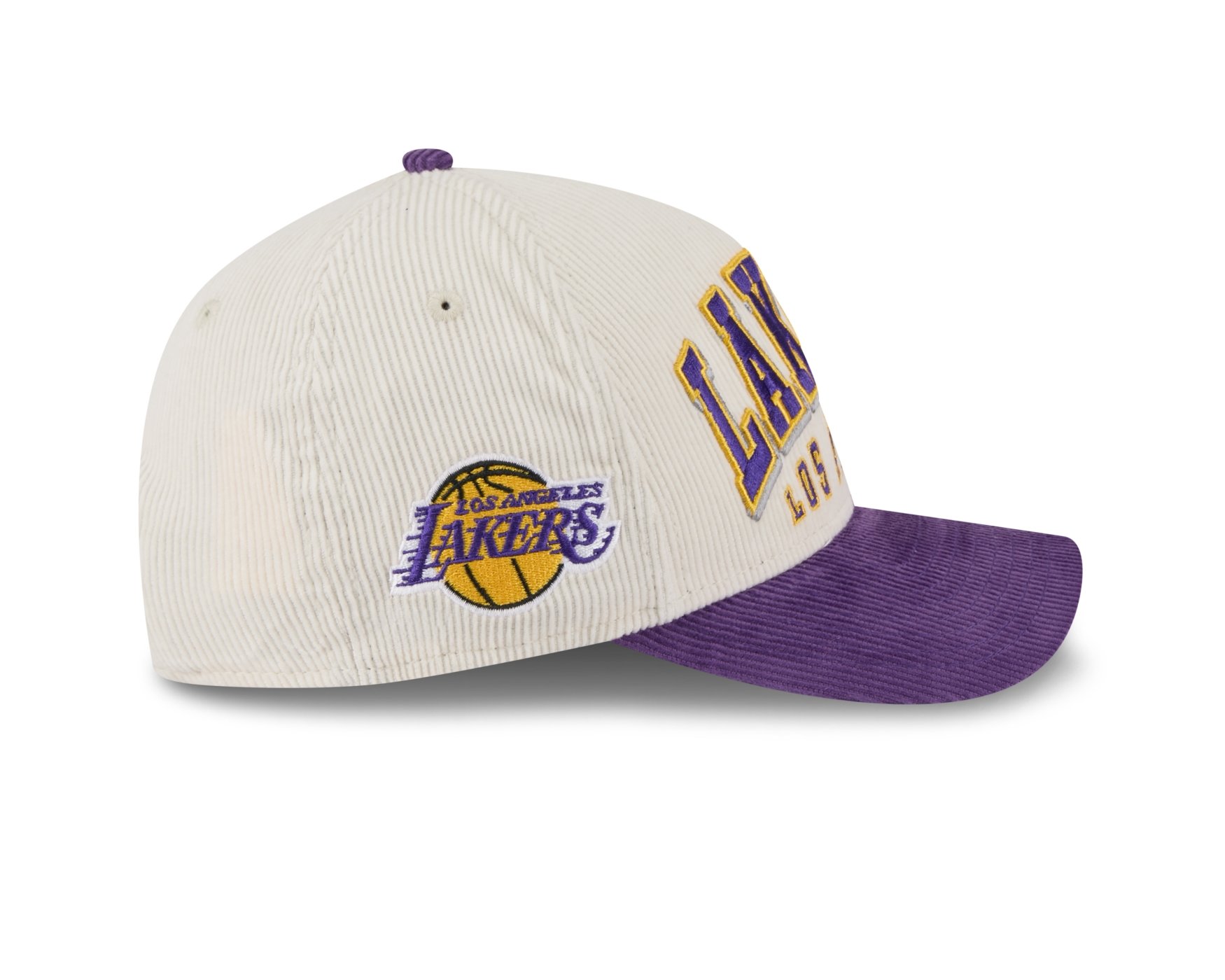 Bone New Era 9FORTY M-CROWN A-FRAME Los Angeles Lakers NBA Roxo Branco/Roxo 3