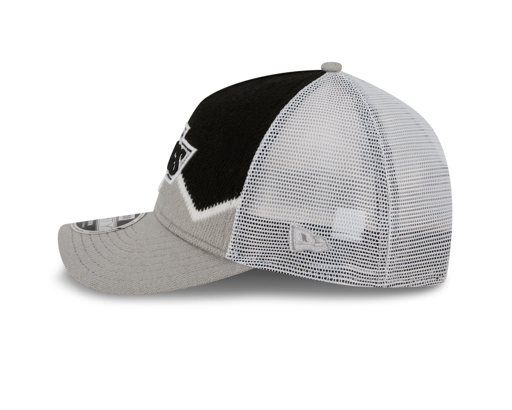 Bone New Era 9FORTY M-CROWN A-FRAME Los Angeles Kings NHL Preto Cinza/Preto 7