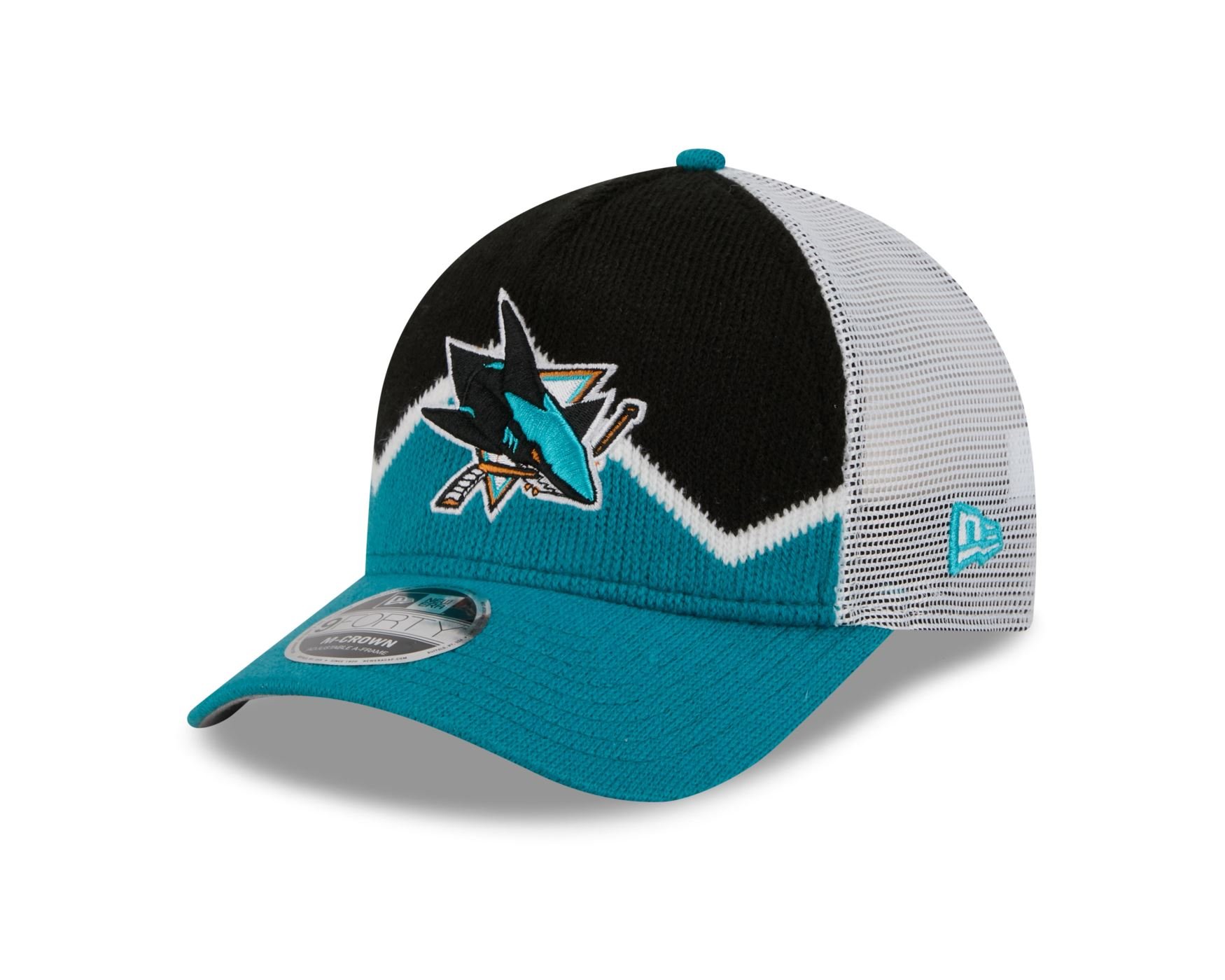 Bone New Era 9FORTY M-CROWN A-FRAME San Jose Sharks NHL Preto