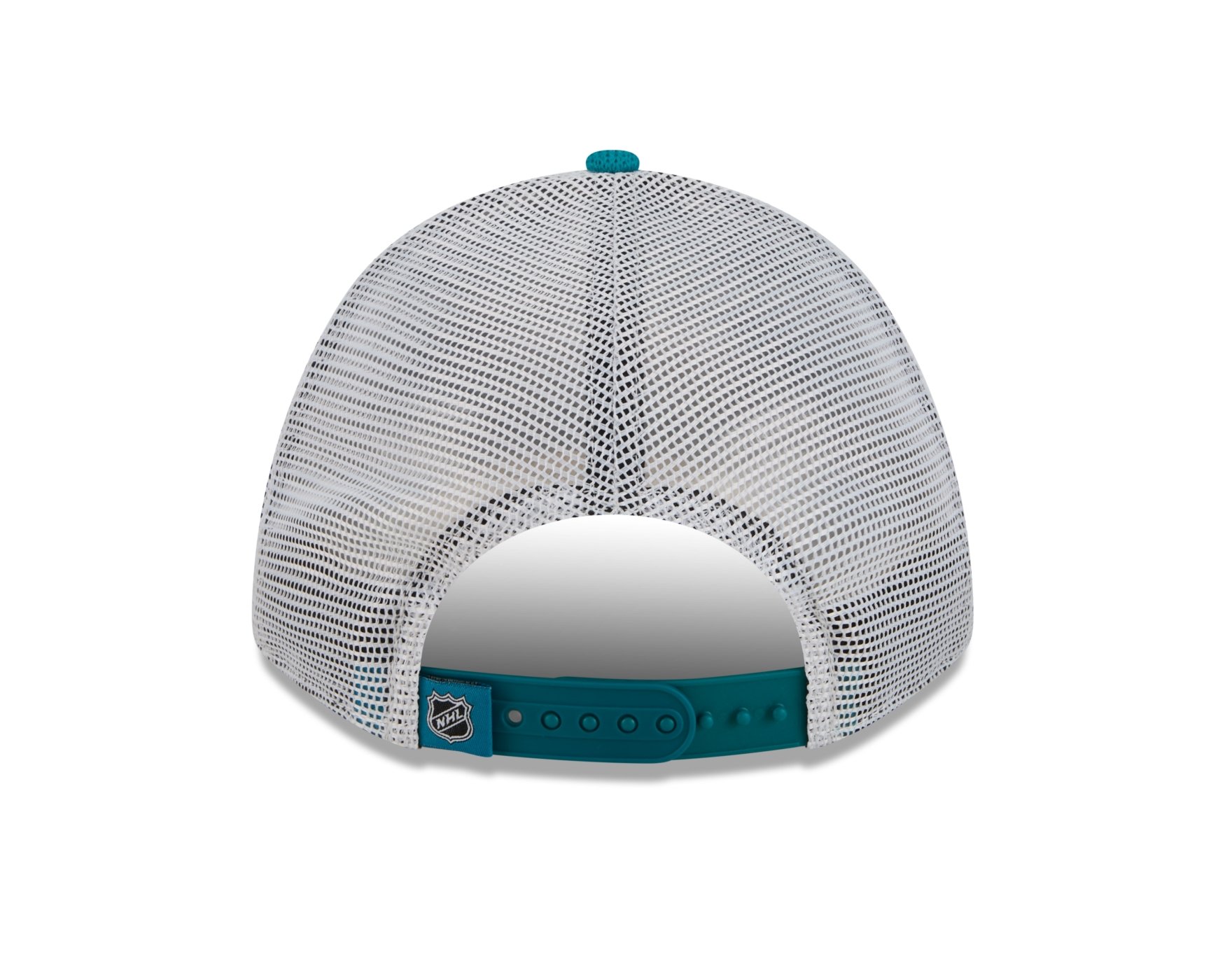 Bone New Era 9FORTY M-CROWN A-FRAME San Jose Sharks NHL Preto Cinza/Verde/Preto 5