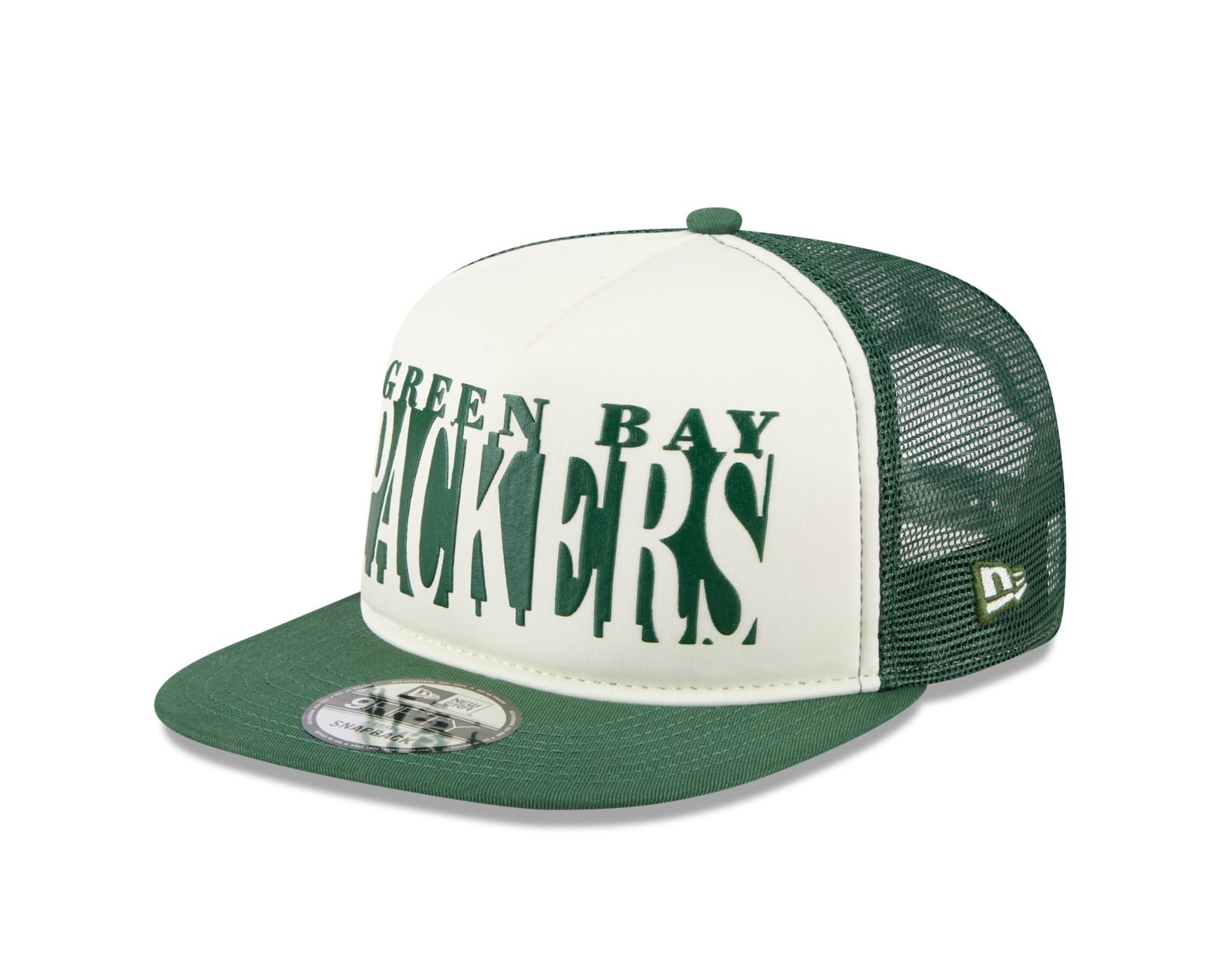 Bone New Era 9FIFTY A-FRAME SNAPBACK Green Bay Packers NFL Verde