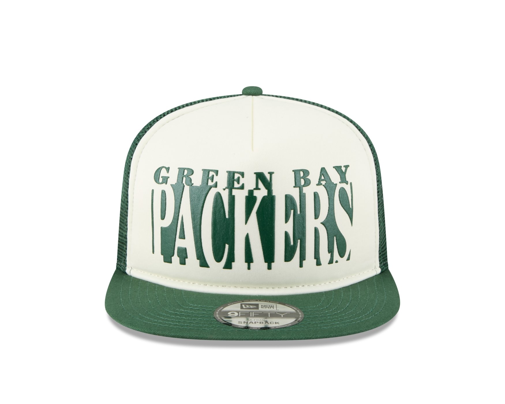 Bone New Era 9FIFTY A-FRAME SNAPBACK Green Bay Packers NFL Verde Bege/Verde 2