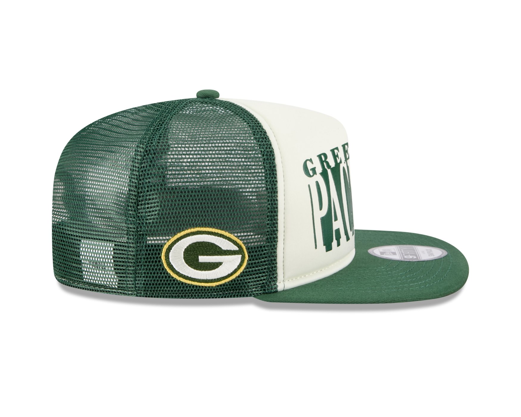Bone New Era 9FIFTY A-FRAME SNAPBACK Green Bay Packers NFL Verde Bege/Verde 3
