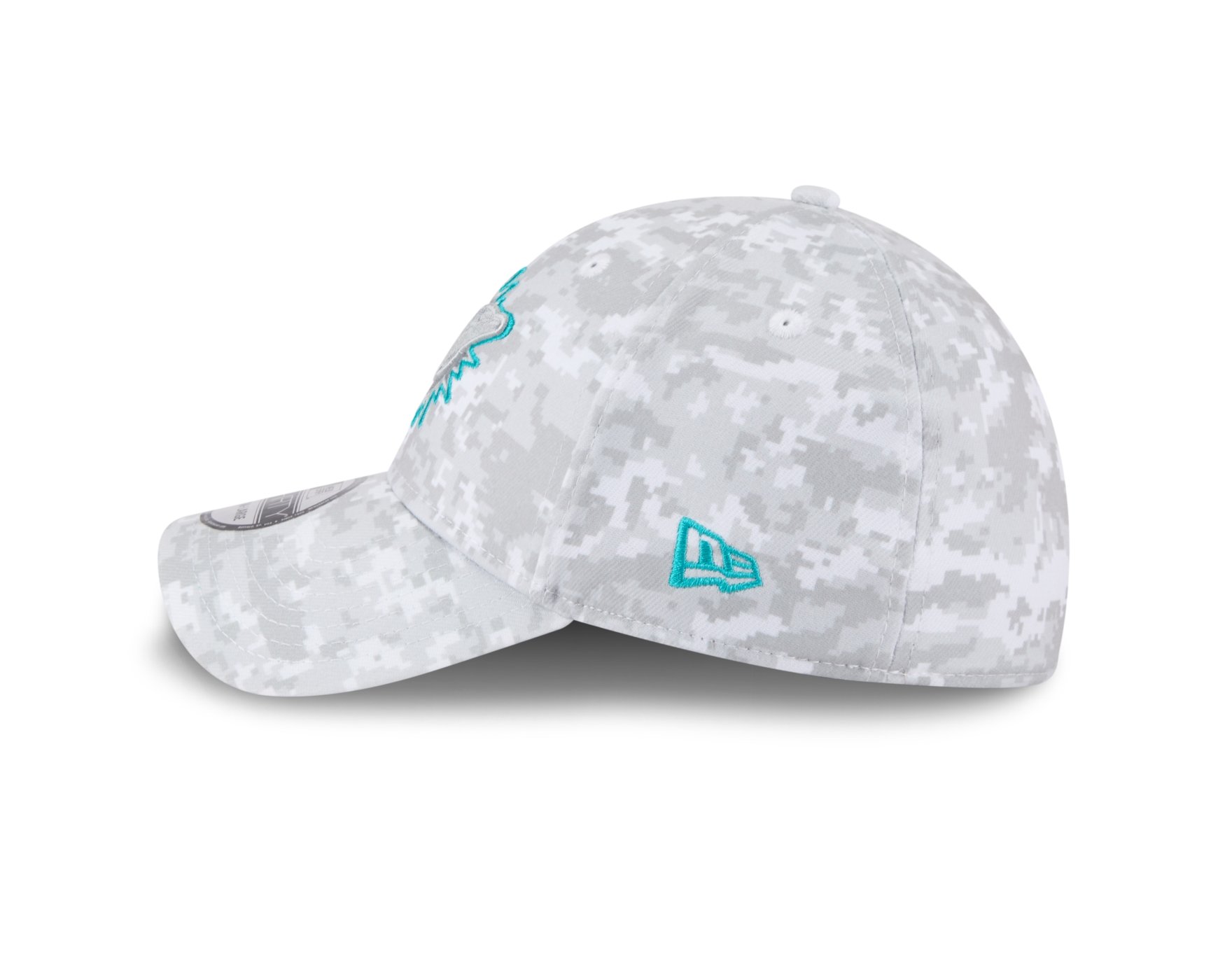 Bone New Era 39THIRTY Miami Dolphins NFL Salute Service 2025 Militar Cinza 5
