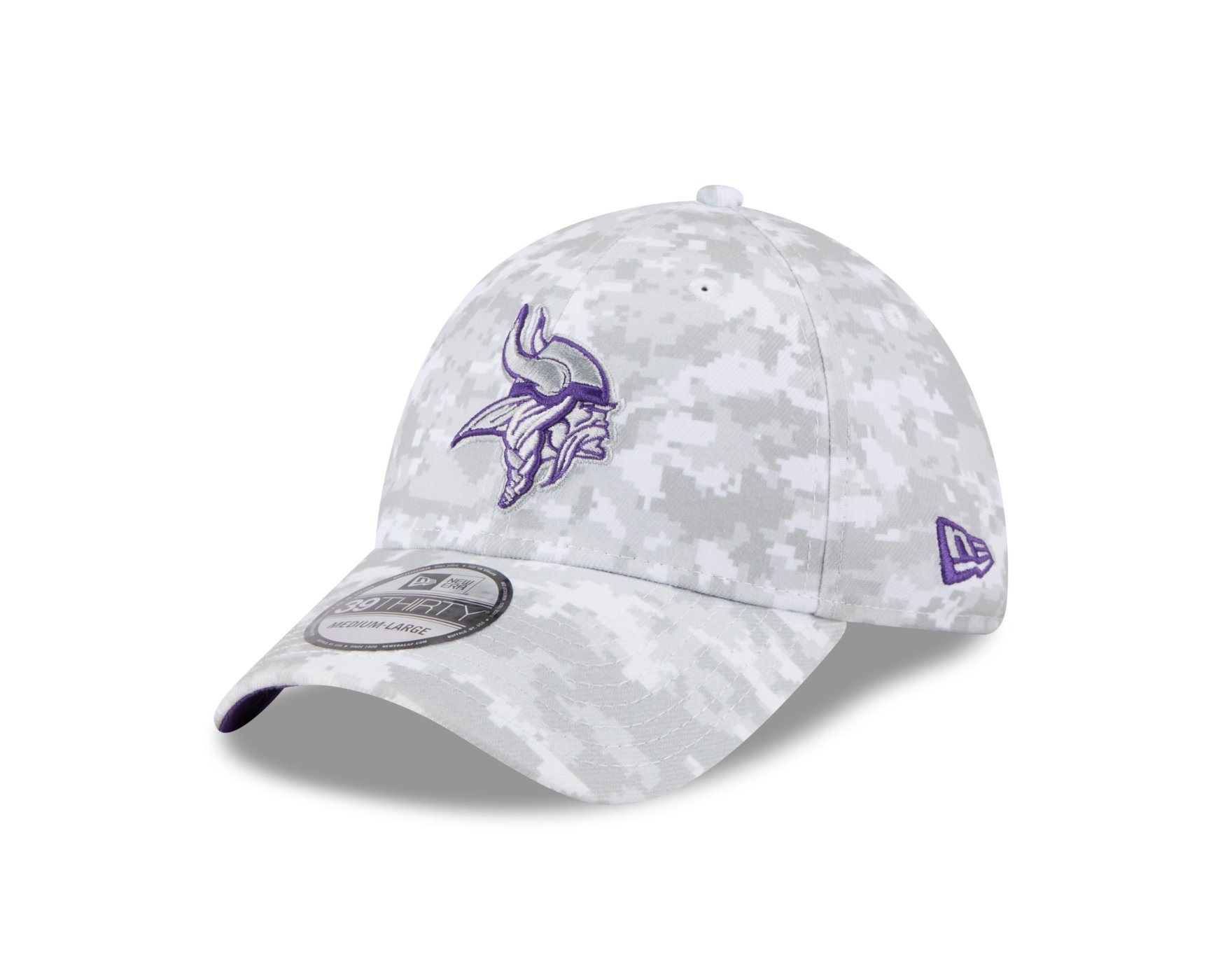 Bone New Era 39THIRTY Minnesota Vikings NFL Salute Service 2025 Militar