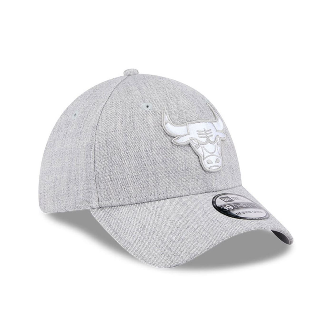 Bone New Era 39THIRTY Chicago Bulls NBA Cinza Cinza 3