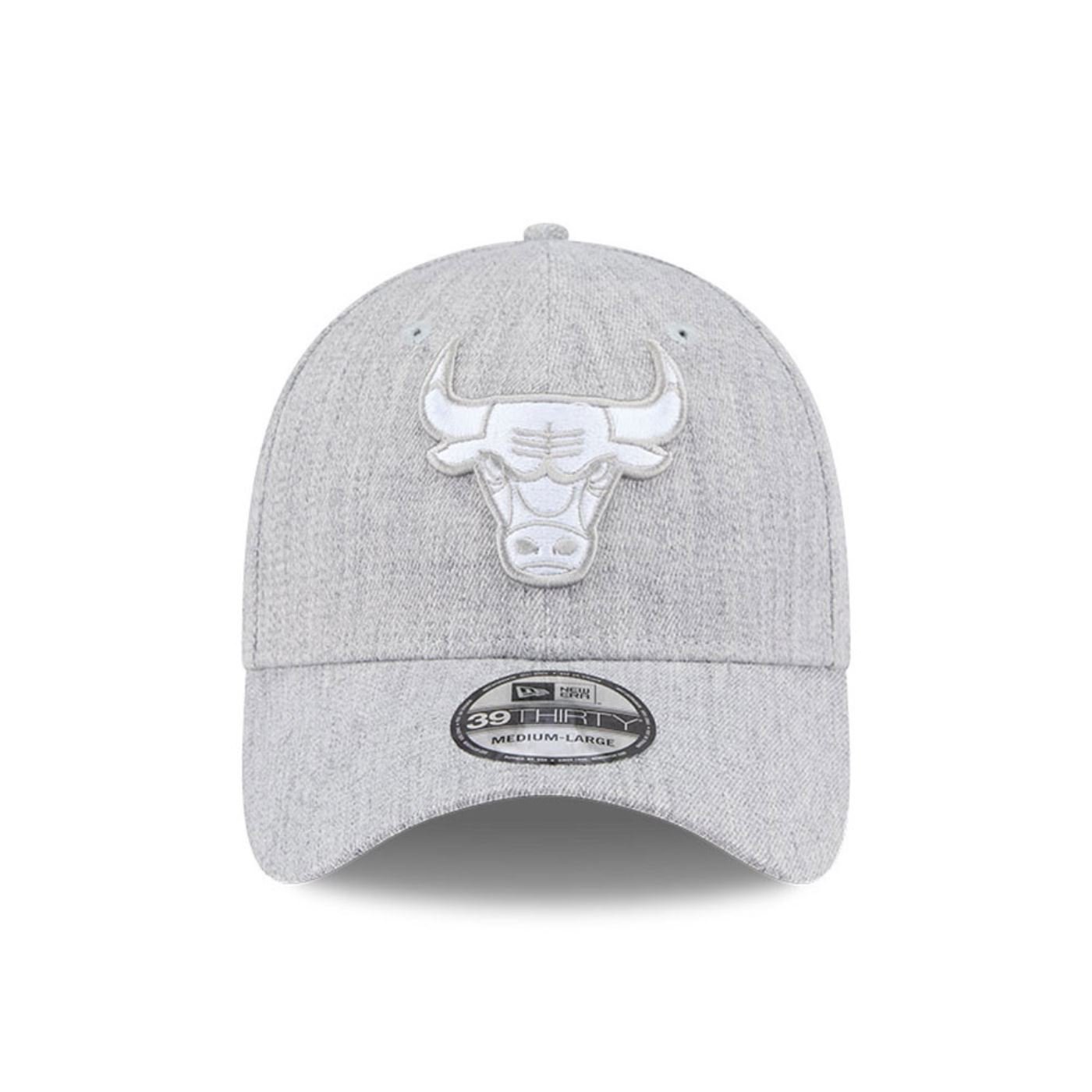 Bone New Era 39THIRTY Chicago Bulls NBA Cinza Cinza 2