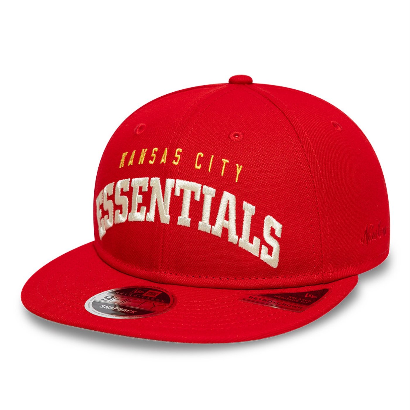 Bone New Era 9FIFTY Retro Crown Kansas City Chiefs Fear of God x NFL Vermelho