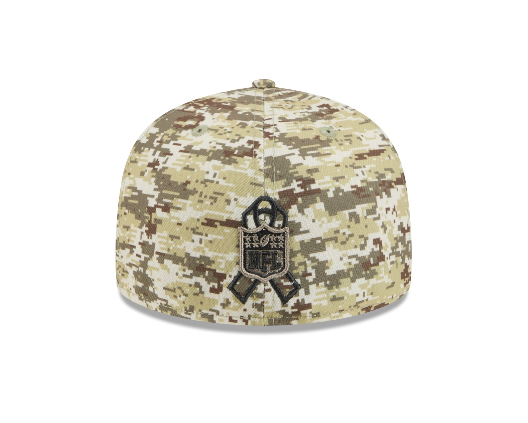 Bone New Era 59FIFTY Las Vegas Raiders NFL Salute Service 2025 Militar Verde 4