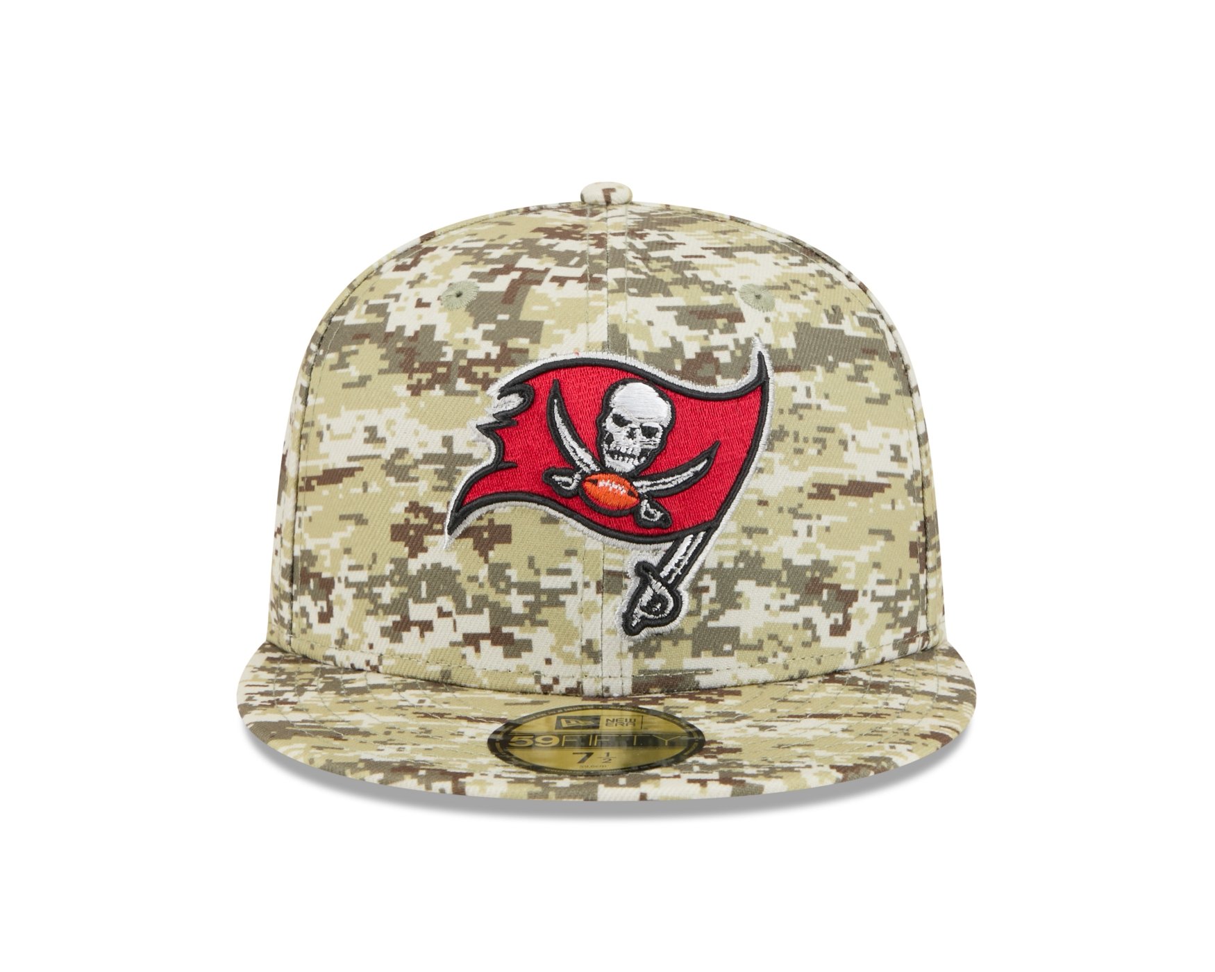 Bone New Era 59FIFTY Tampa Bay Buccaneers NFL Salute Service 2025 Militar Verde 2