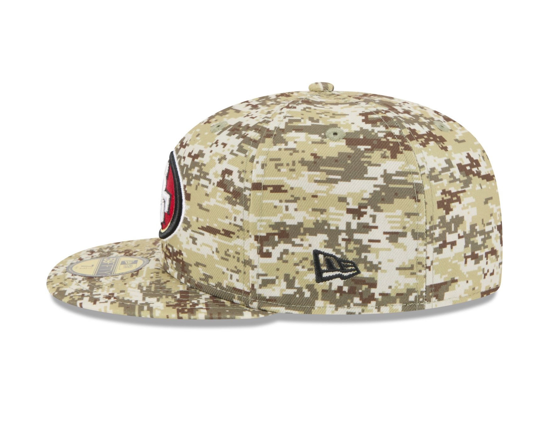Bone New Era 59FIFTY San Francisco 49ers NFL Salute Service 2025 Militar Verde 5