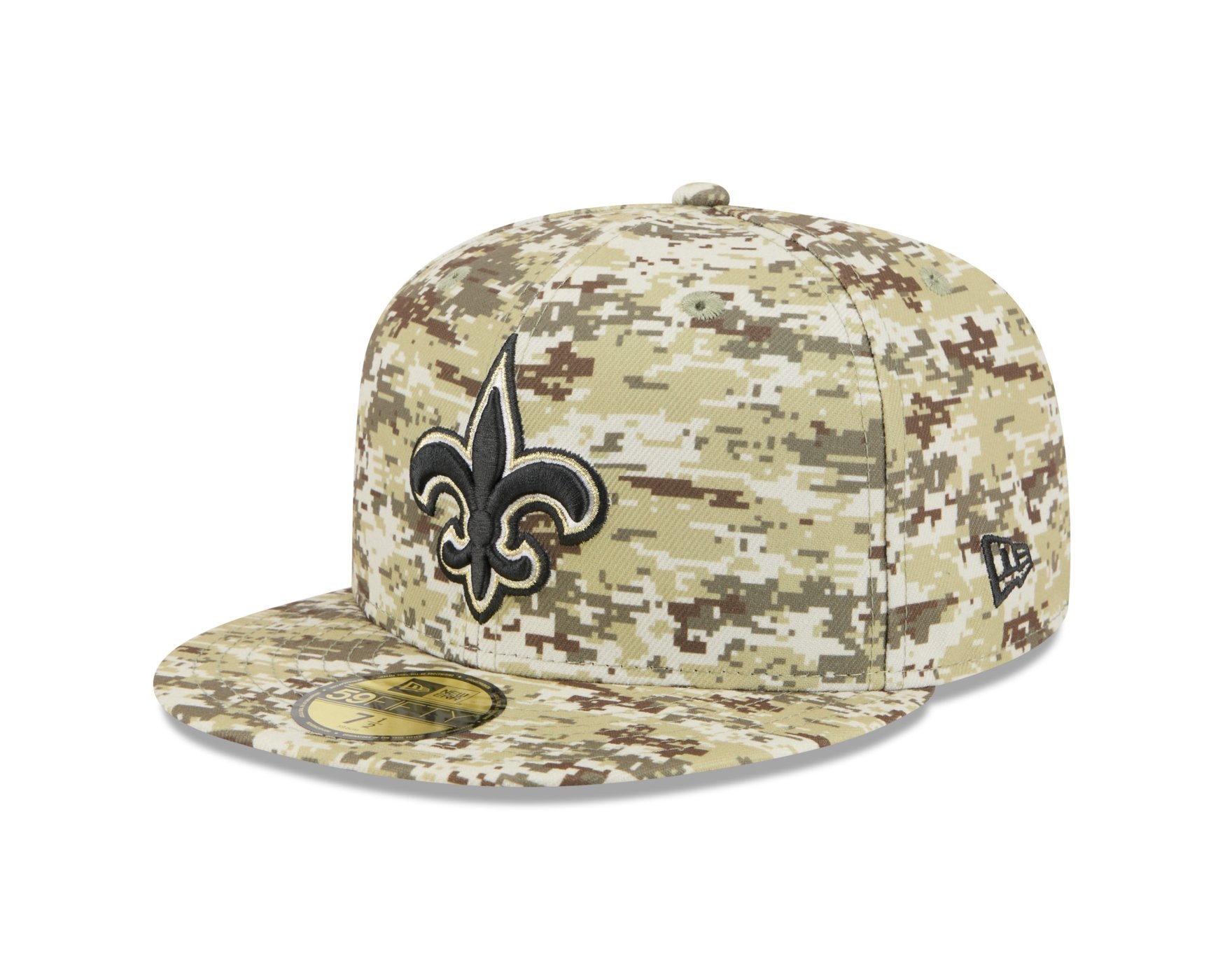 Bone New Era 59FIFTY New Orleans Saints NFL Salute Service 2025 Militar