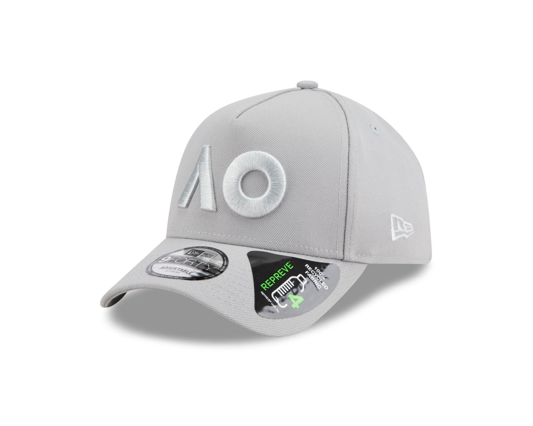 Bone New Era 9FORTY A-Frame AO26 Core Seasonal Tonal Aba Curva Cinza
