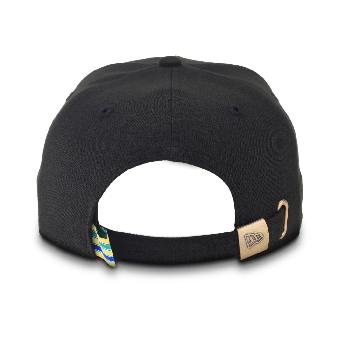 Bone New Era 9FORTY A-Frame Senna – Preto & Dourado Preto 5