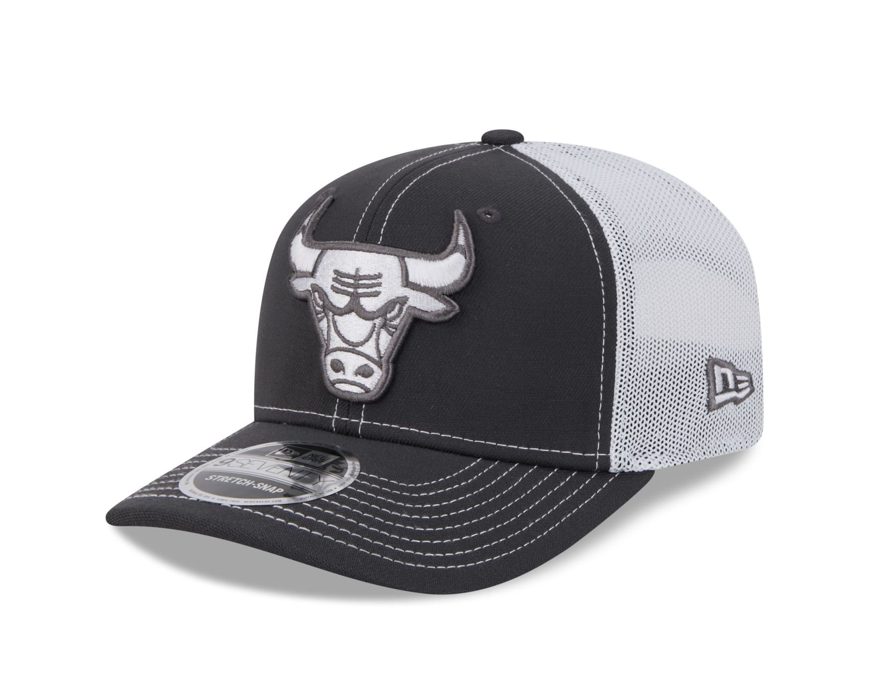Bone New Era 9SEVENTY STRETCH SNAP Chicago Bulls NBA Cinza