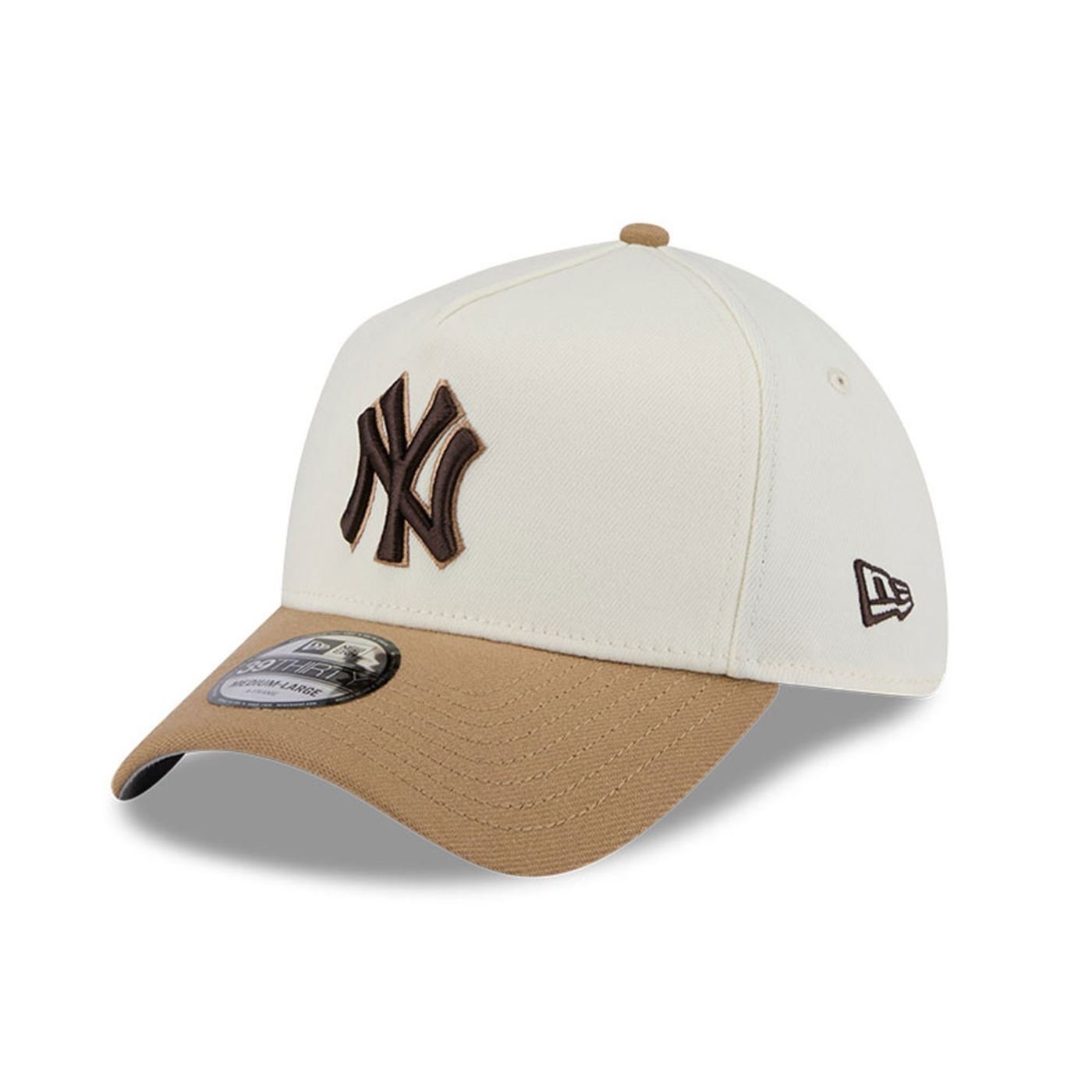 Bone New Era 39THIRTY A-FRAME New York Yankees MLB Branco 2