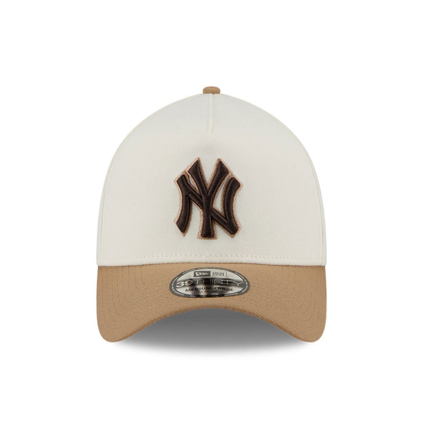 Bone New Era 39THIRTY A-FRAME New York Yankees MLB Branco 4