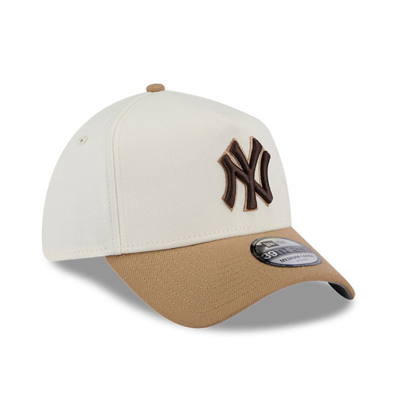 Bone New Era 39THIRTY A-FRAME New York Yankees MLB Branco 5