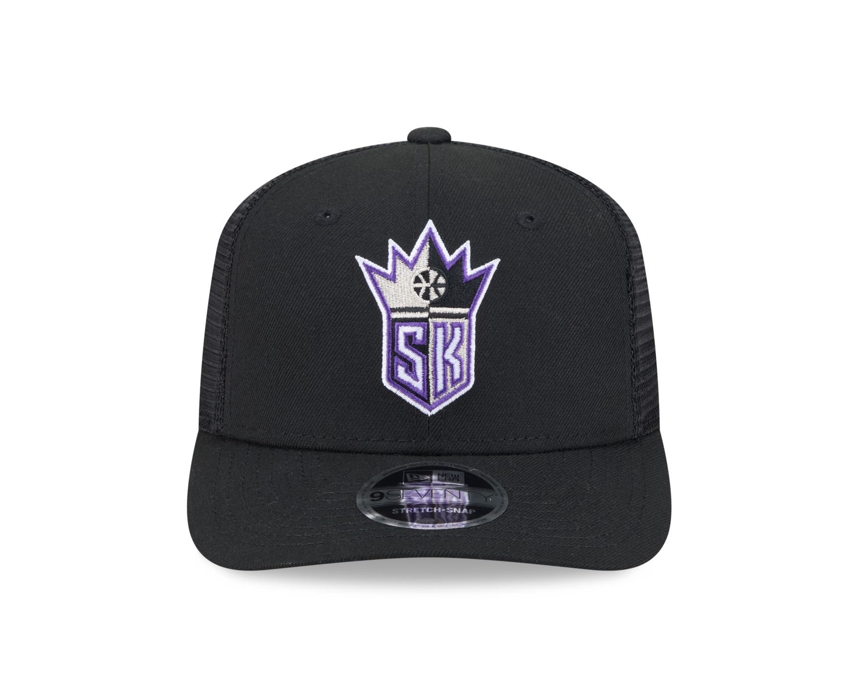 Bone New Era 9SEVENTY Stretch Trucker Sacramento Kings Hardwood Classics NBA Preto Preto 4