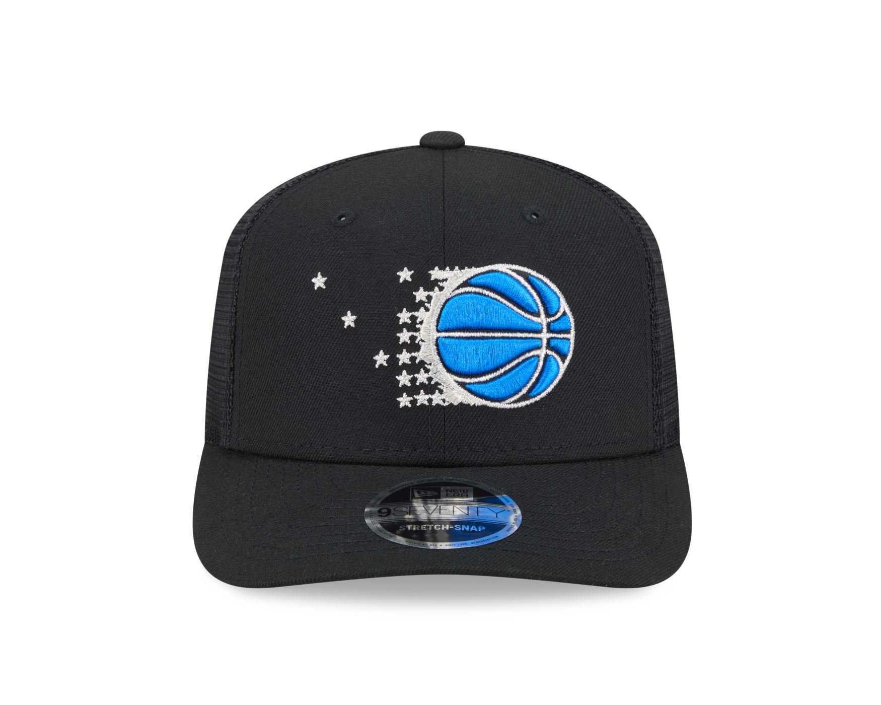 Bone New Era 9SEVENTY Stretch Trucker Orlando Magic Hardwood Classics NBA Preto Preto 4