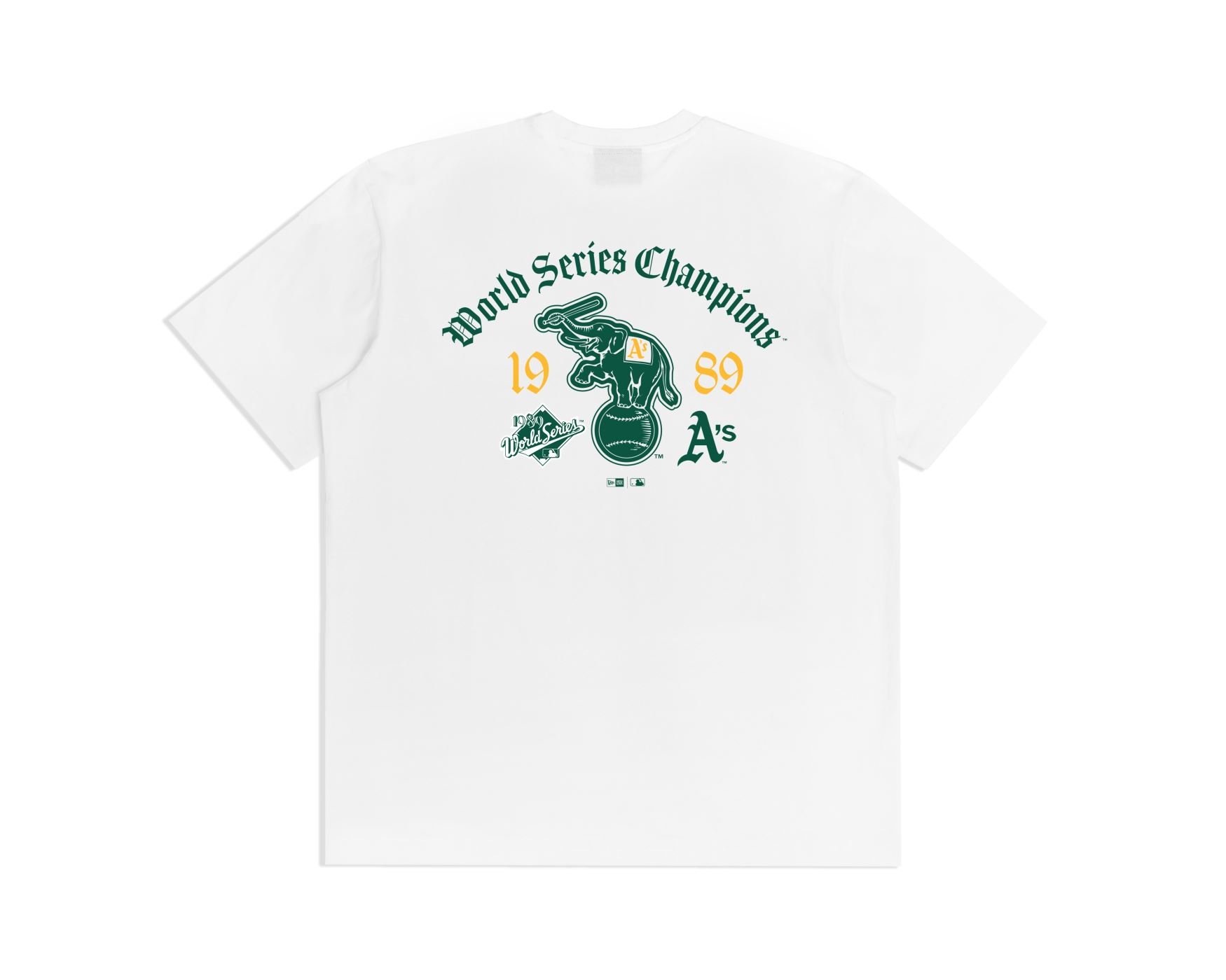 Camiseta New Era Regular Oakland Athletics MLB Branco Branco 2