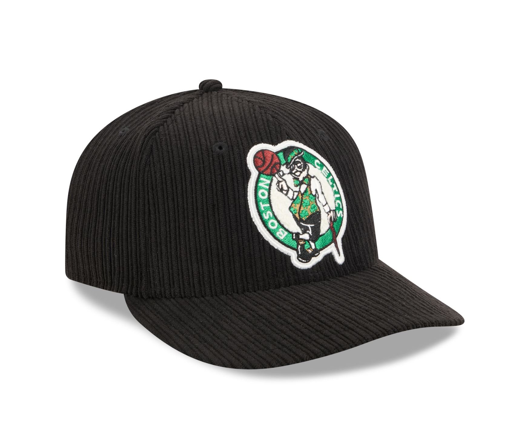 Bone New Era 59FIFTY Boston Celtics NBA Preto Preto 3