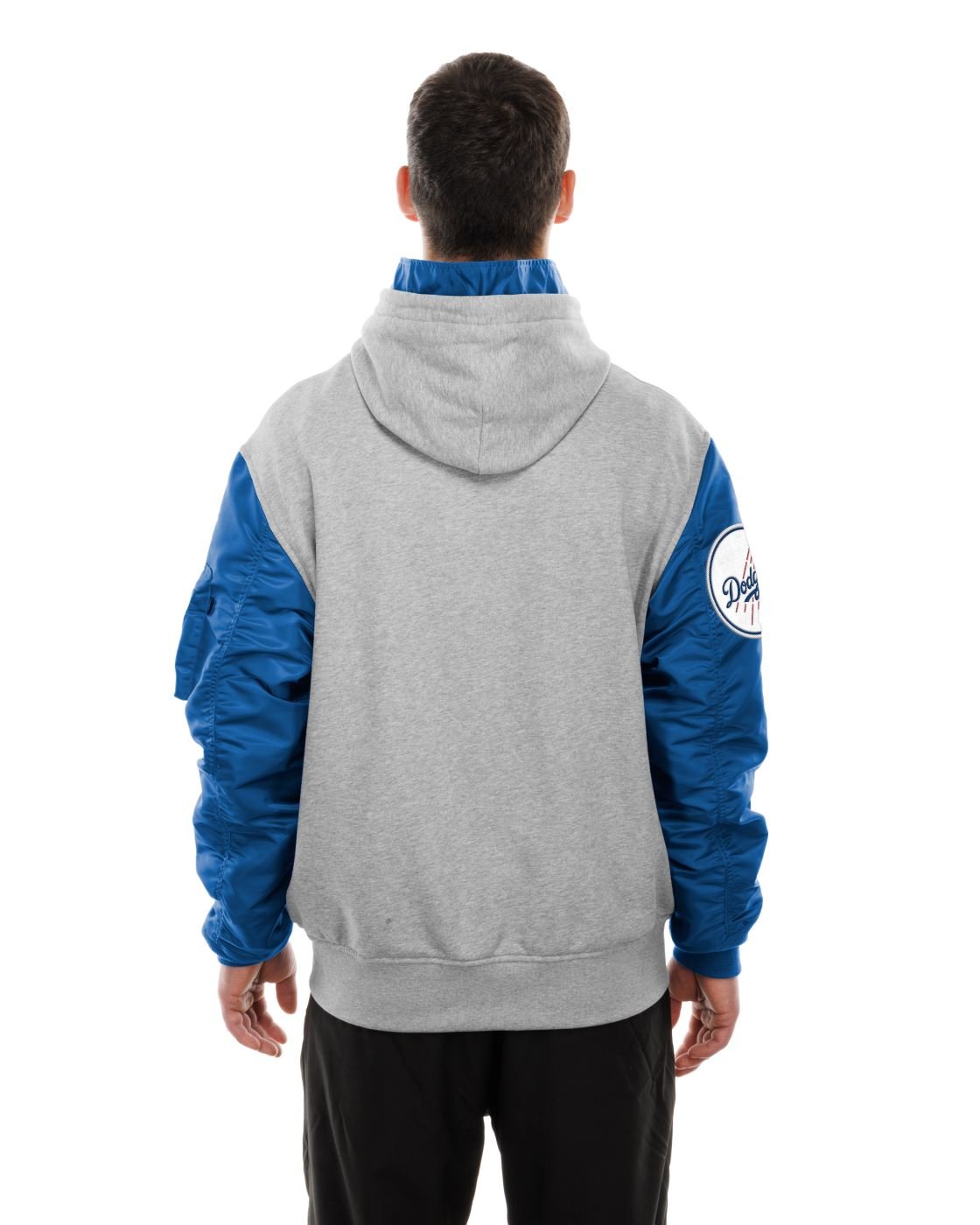 Jaqueta New Era Bomber Los Angeles Dodgers MLB Cinza Cinza 9