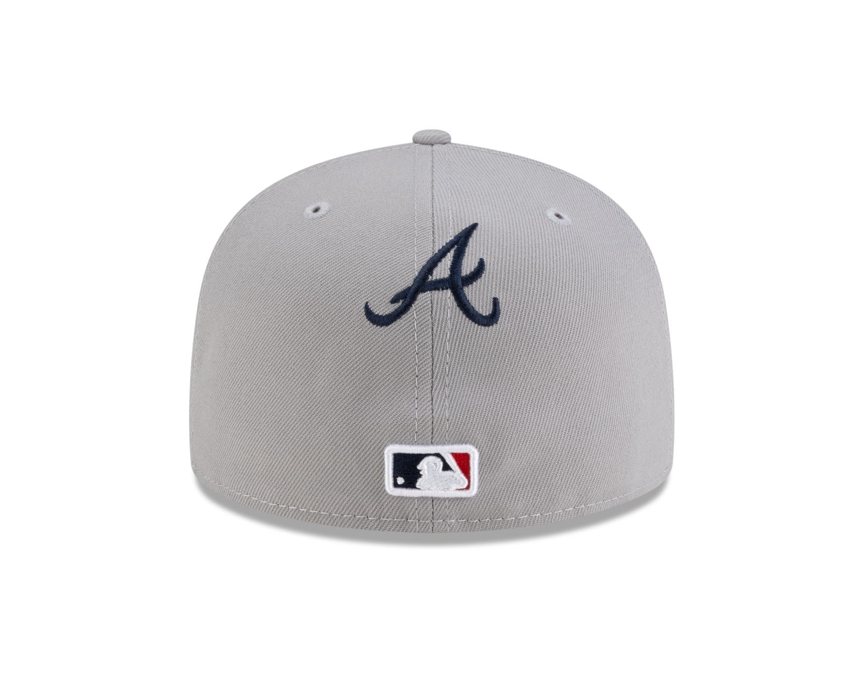 Bone New Era 59FIFTY Atlanta Braves MLB Hyperfly Cinza Cinza 8