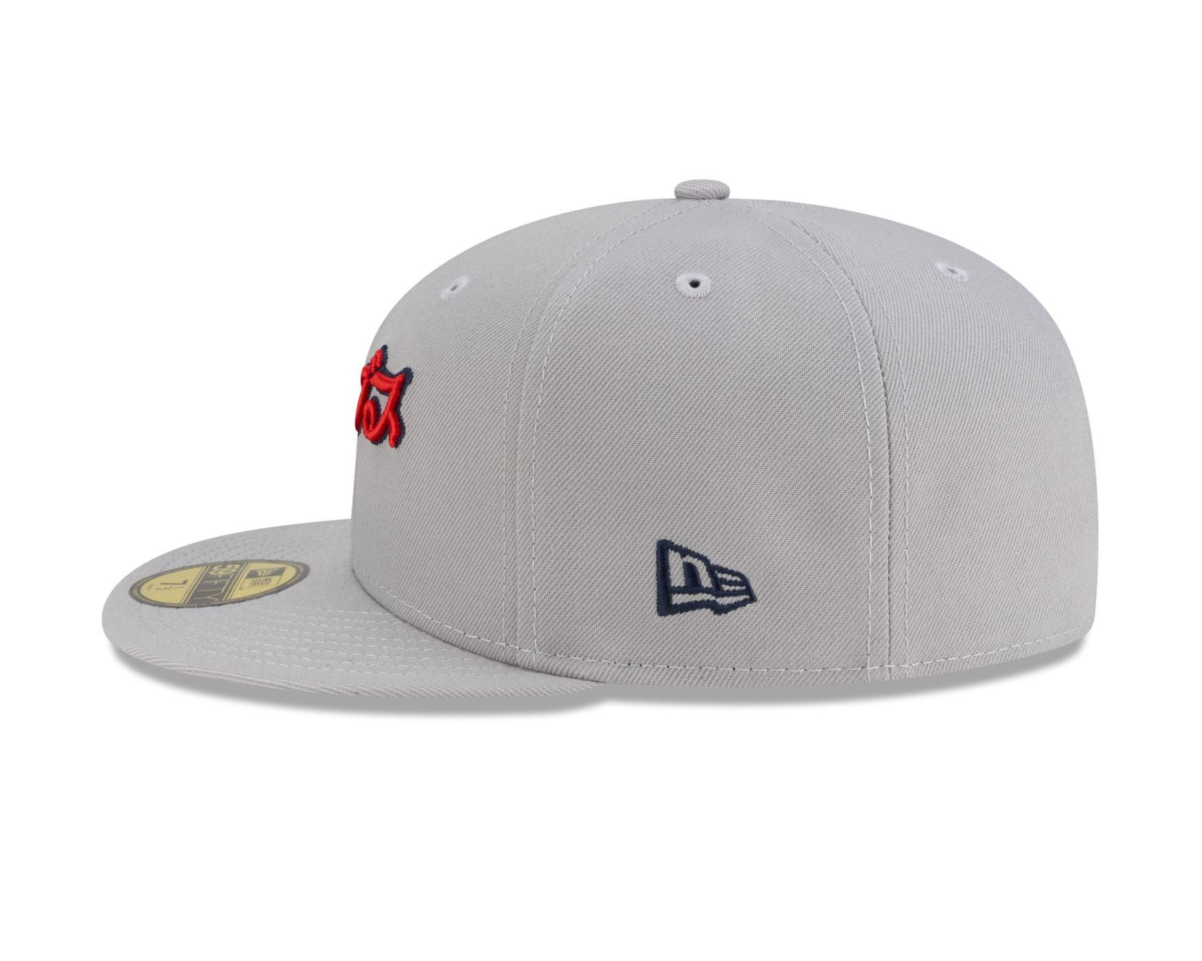 Bone New Era 59FIFTY Atlanta Braves MLB Hyperfly Cinza Cinza 10