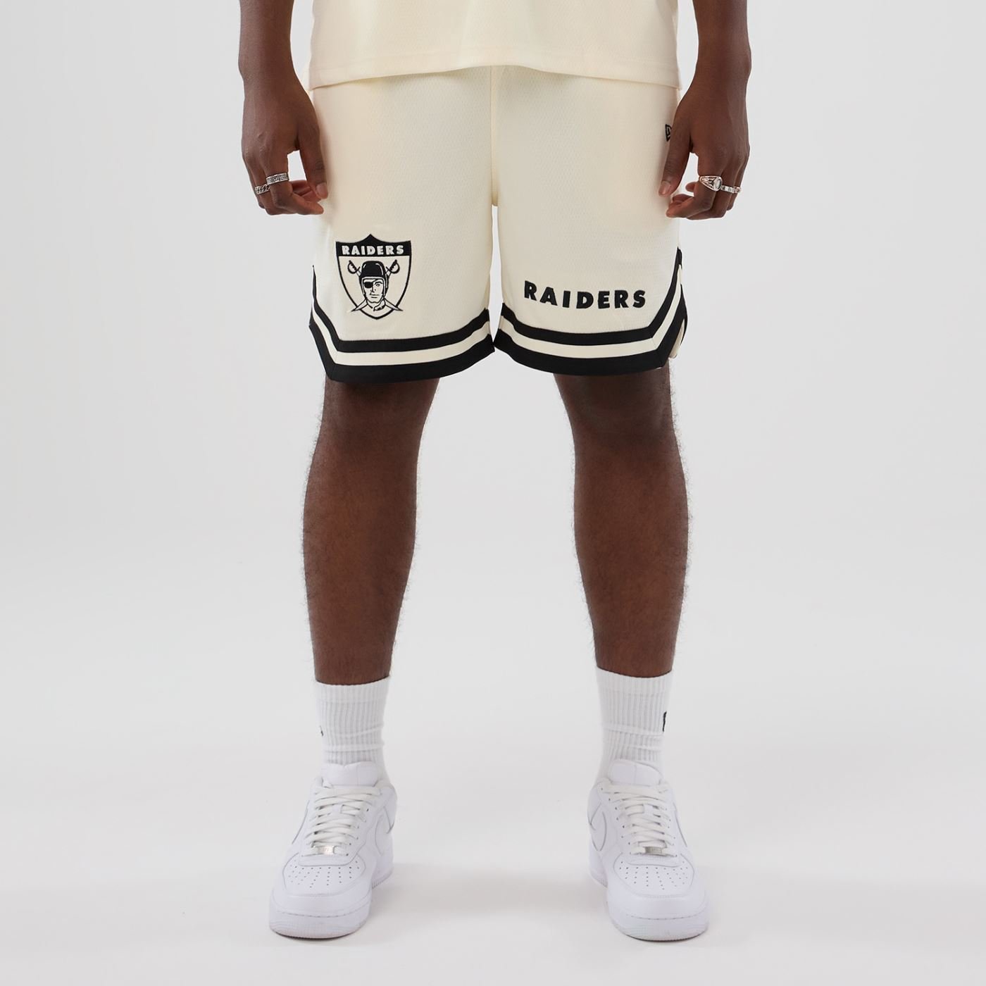 Bermuda New Era Lifestyle Oakland Raiders NFL Branco Branco 6