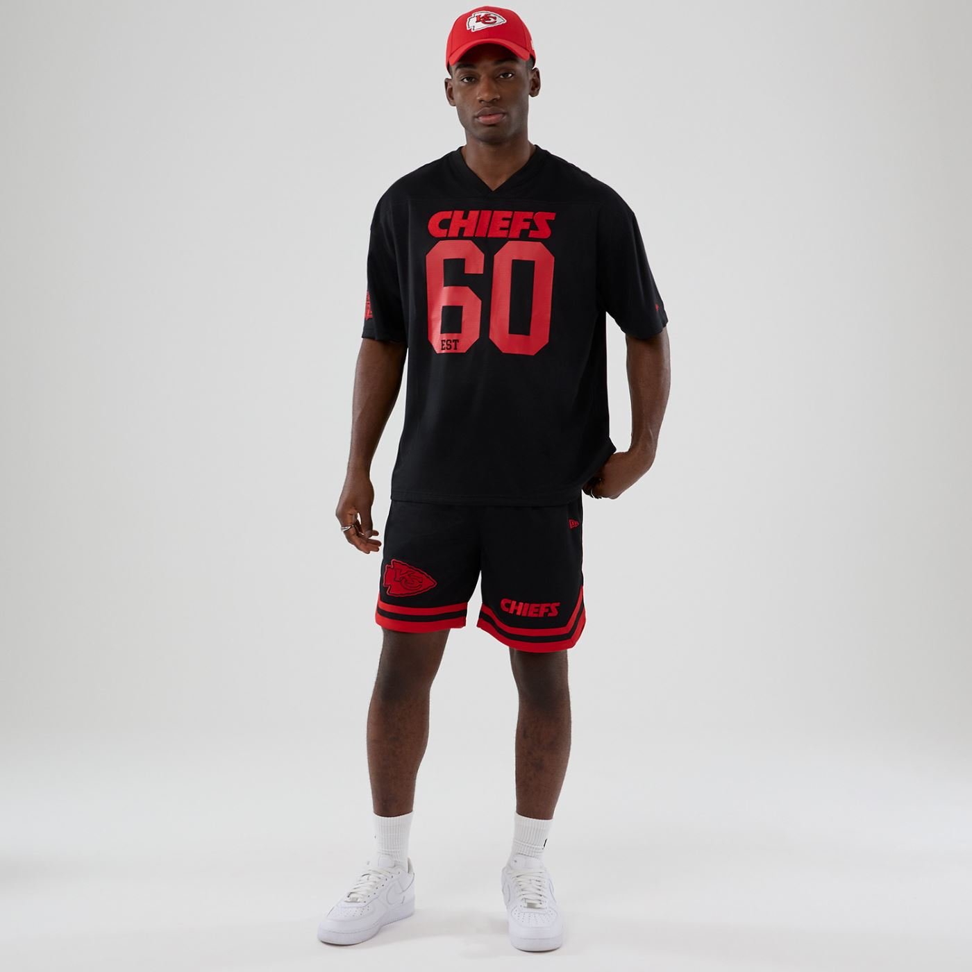 Bermuda New Era Lifestyle Kansas City Chiefs NFL Preto