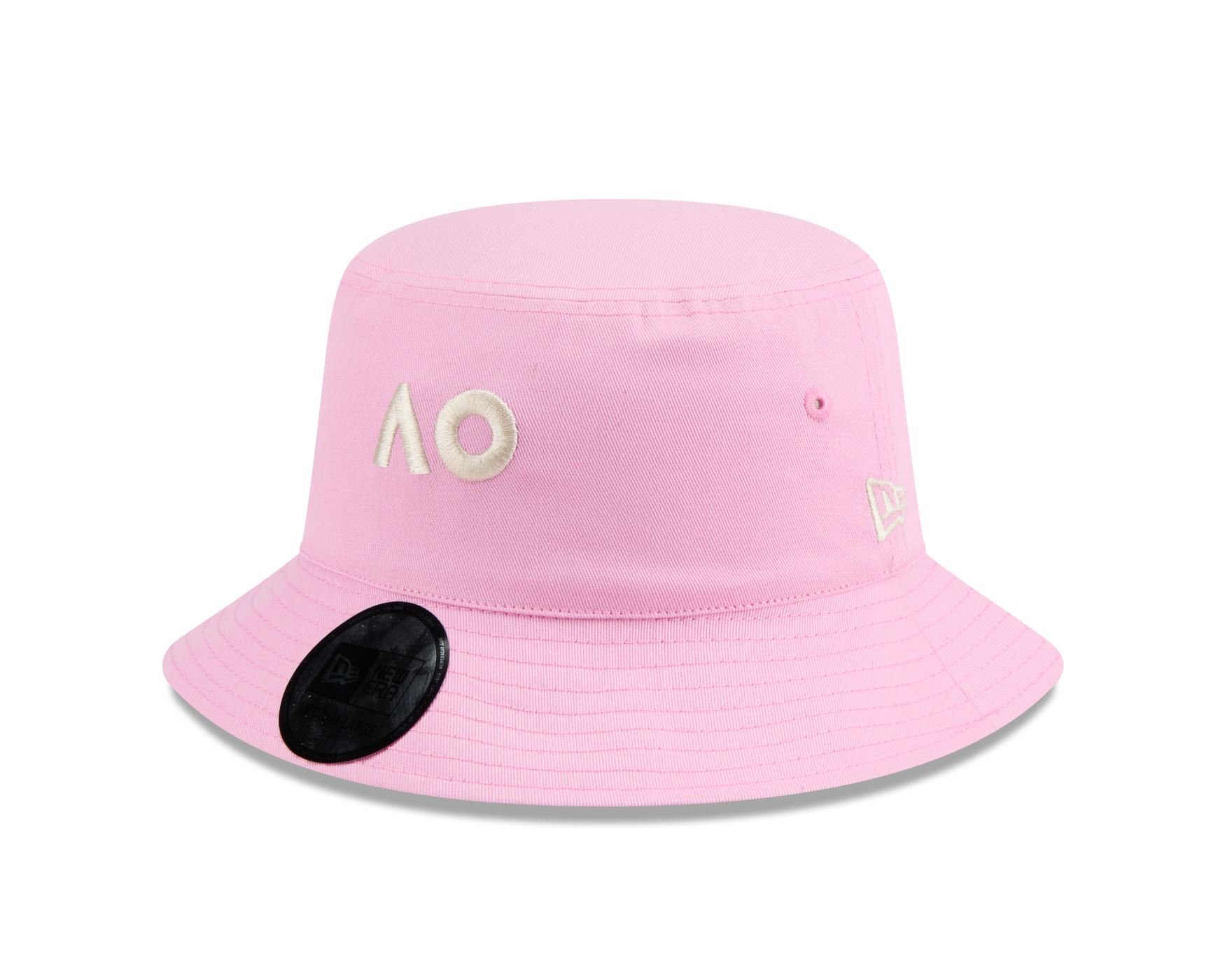 Chapeu New Era Bucket AO26 Seasonal Dupla Fase Rosa / Bege
