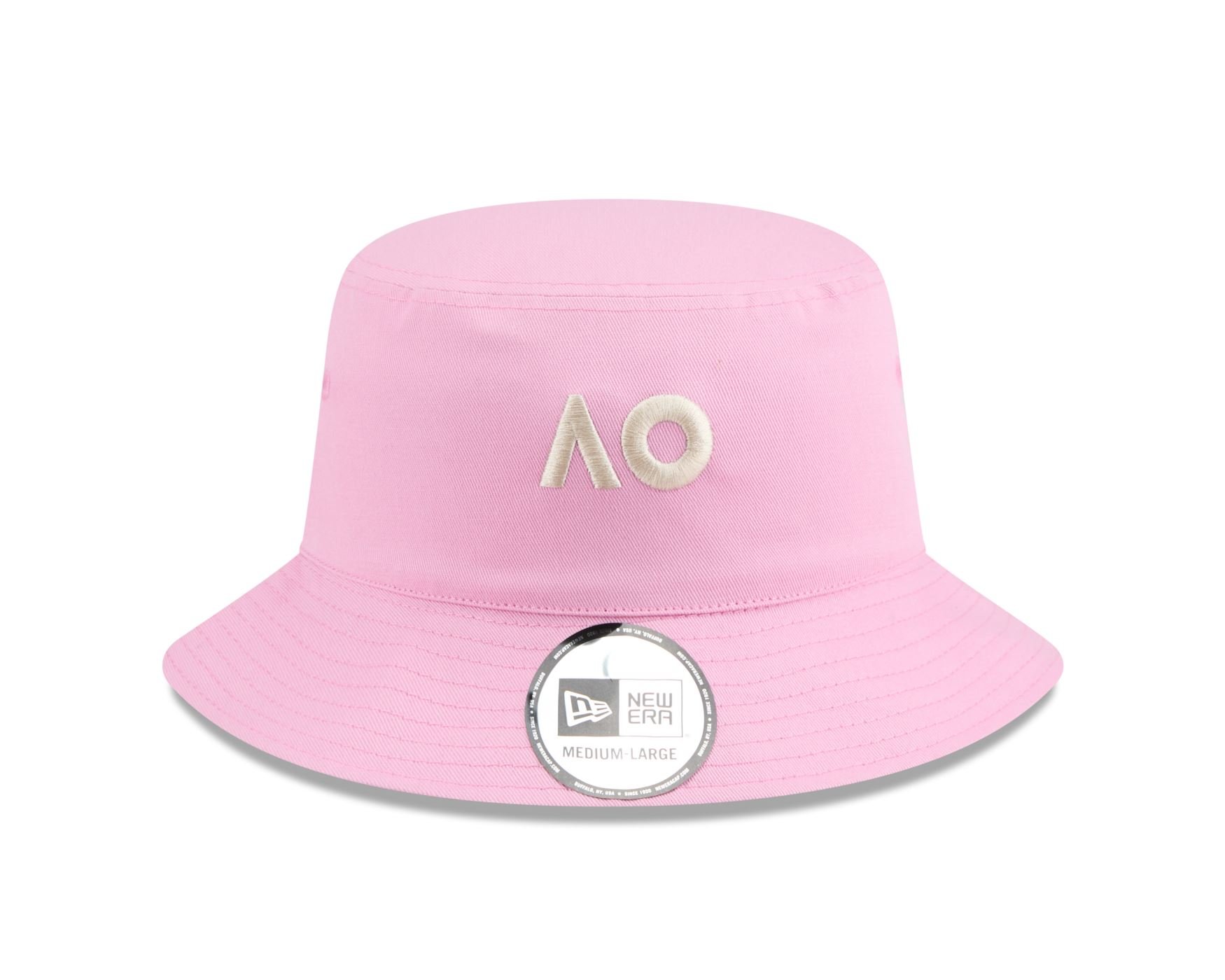 Chapeu New Era Bucket AO26 Seasonal Dupla Fase Rosa / Bege Rosa 2
