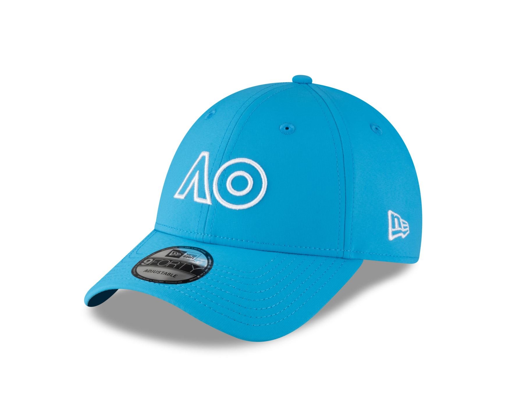 Bone New Era 9FORTY AO26 Branded Core Performance Aba Curva Azul