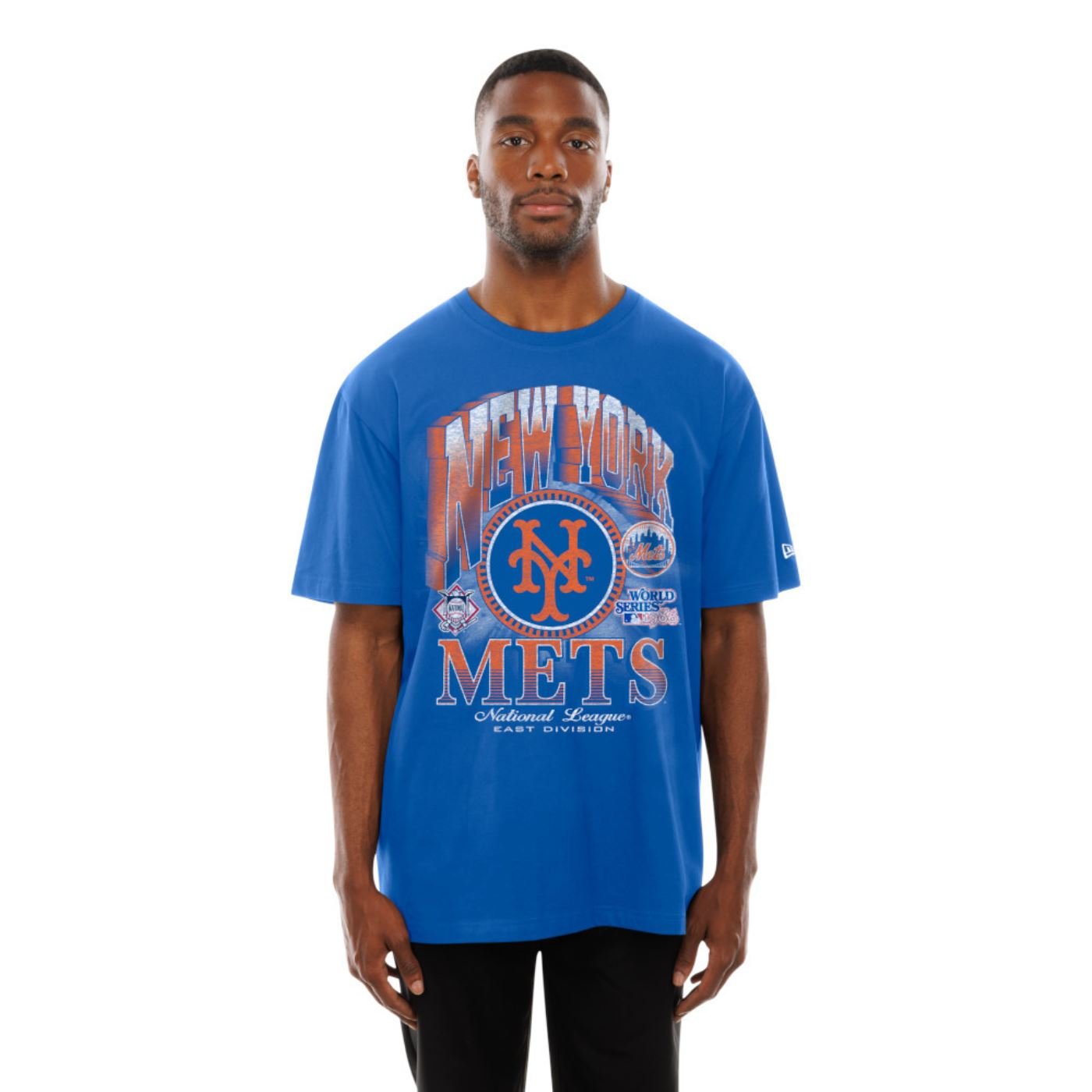 Camiseta New Era Oversize New York Mets MLB Azul