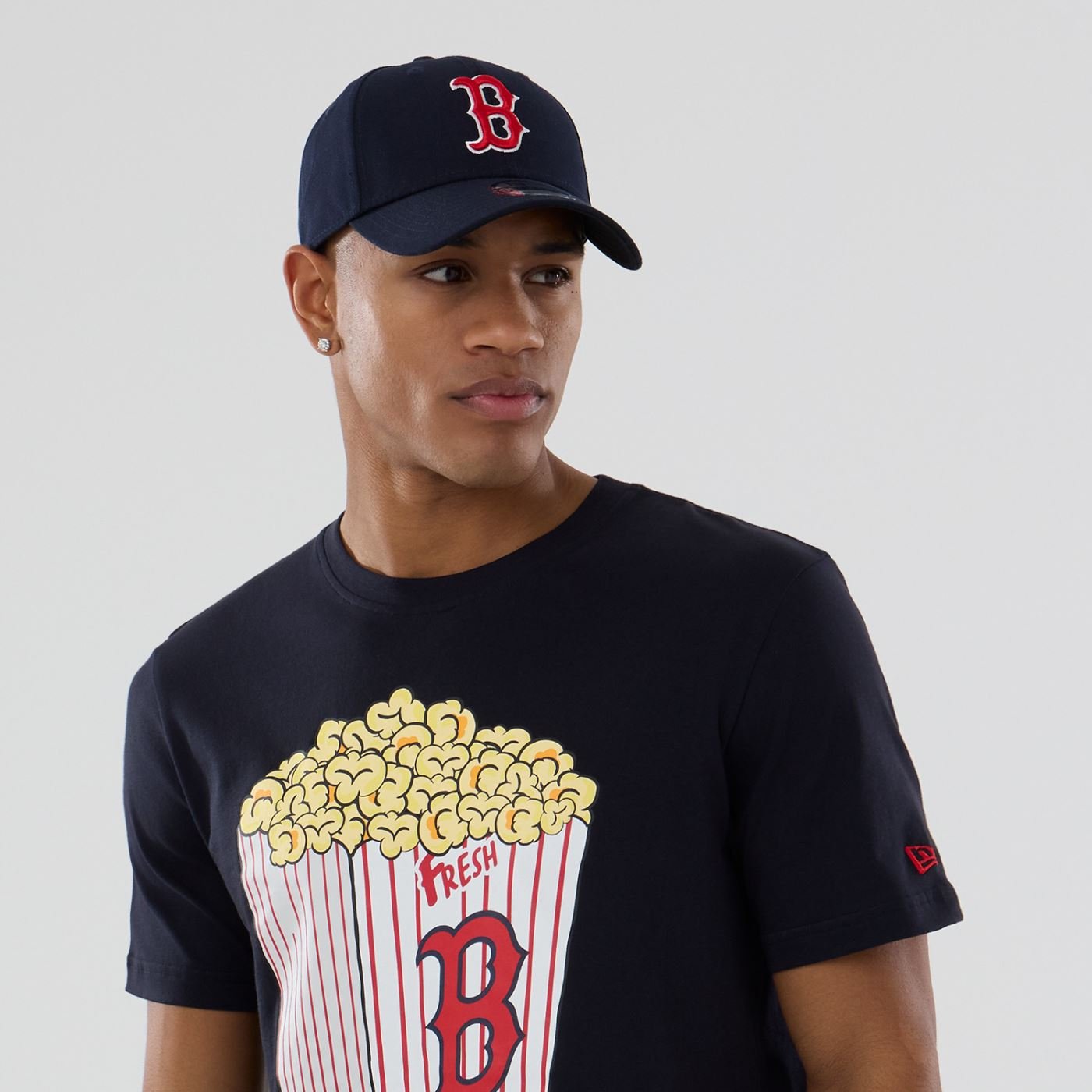 Camiseta New Era Regular Boston Red Sox MLB Marinho Azul Marinho 6