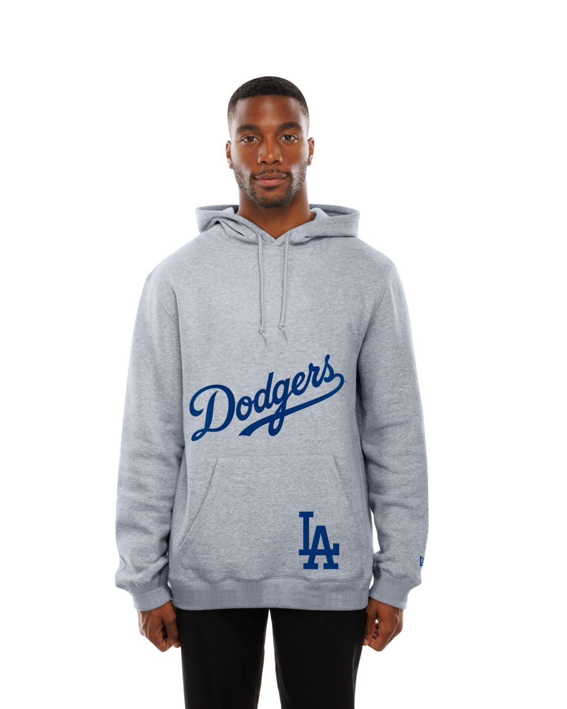 Moletom New Era Canguru Fechado Los Angeles Dodgers MLB Cinza Cinza 2