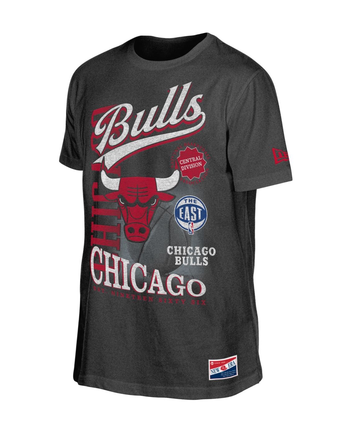 Camiseta New Era Regular Chicago Bulls NBA Preto