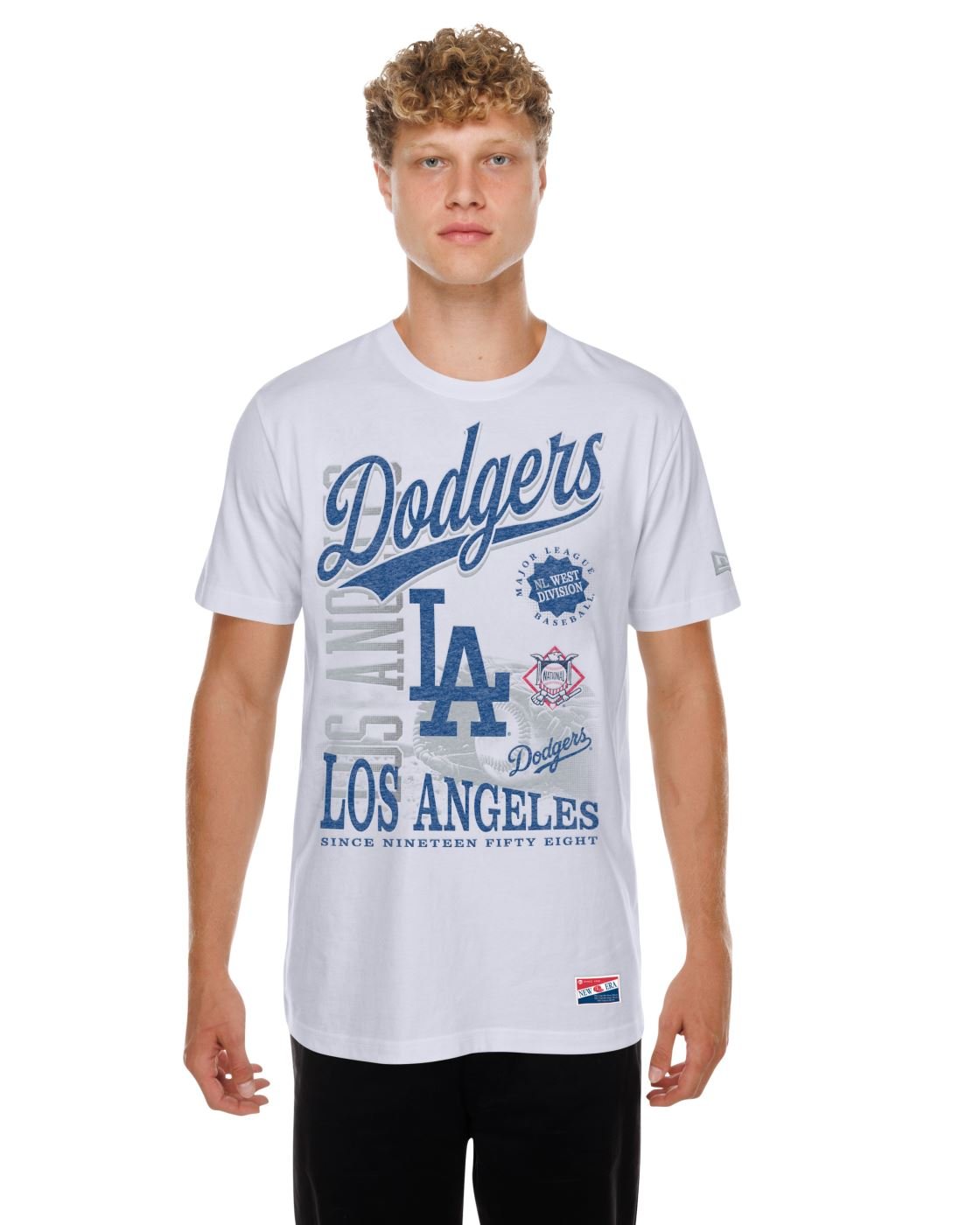 Camiseta New Era Regular Los Angeles Dodgers MLB Branco Branco 2