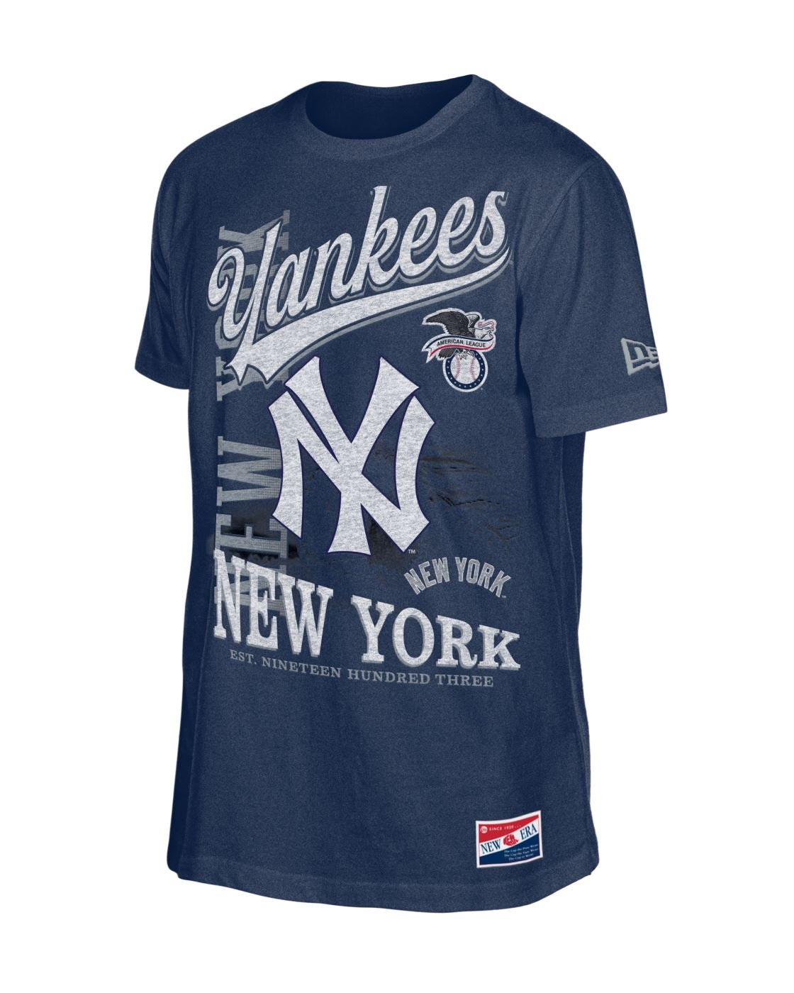 Camiseta New Era Regular New York Yankees MLB Marinho