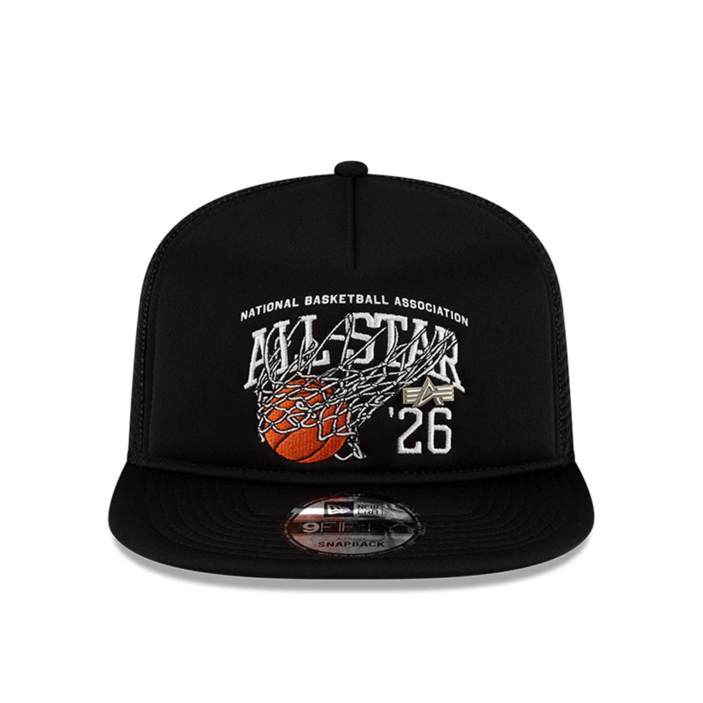 Bone New Era 9FIFTY A-Frame Trucker Alpha X NBA All Star Game 2026 Preto 2