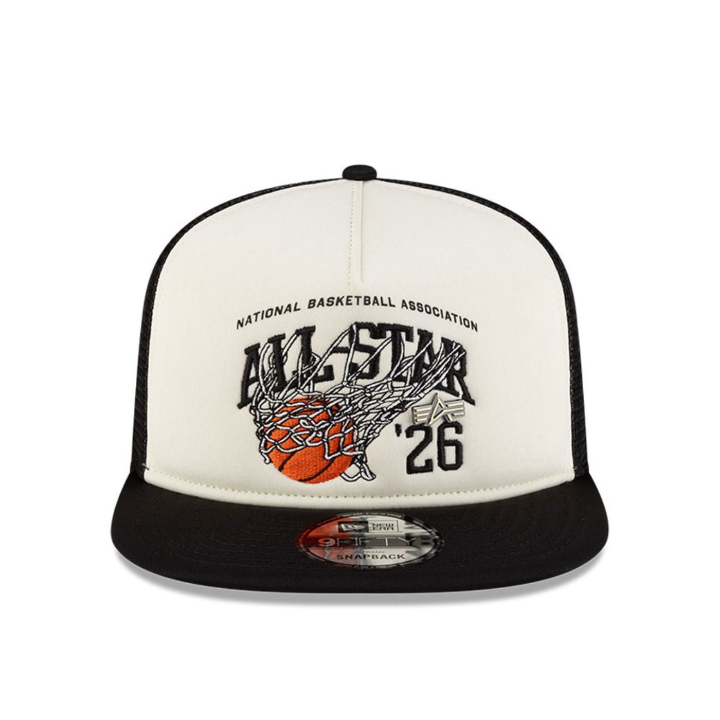 Bone New Era 9FIFTY A-Frame Trucker Alpha X NBA All Star Game 2026 Off White 2