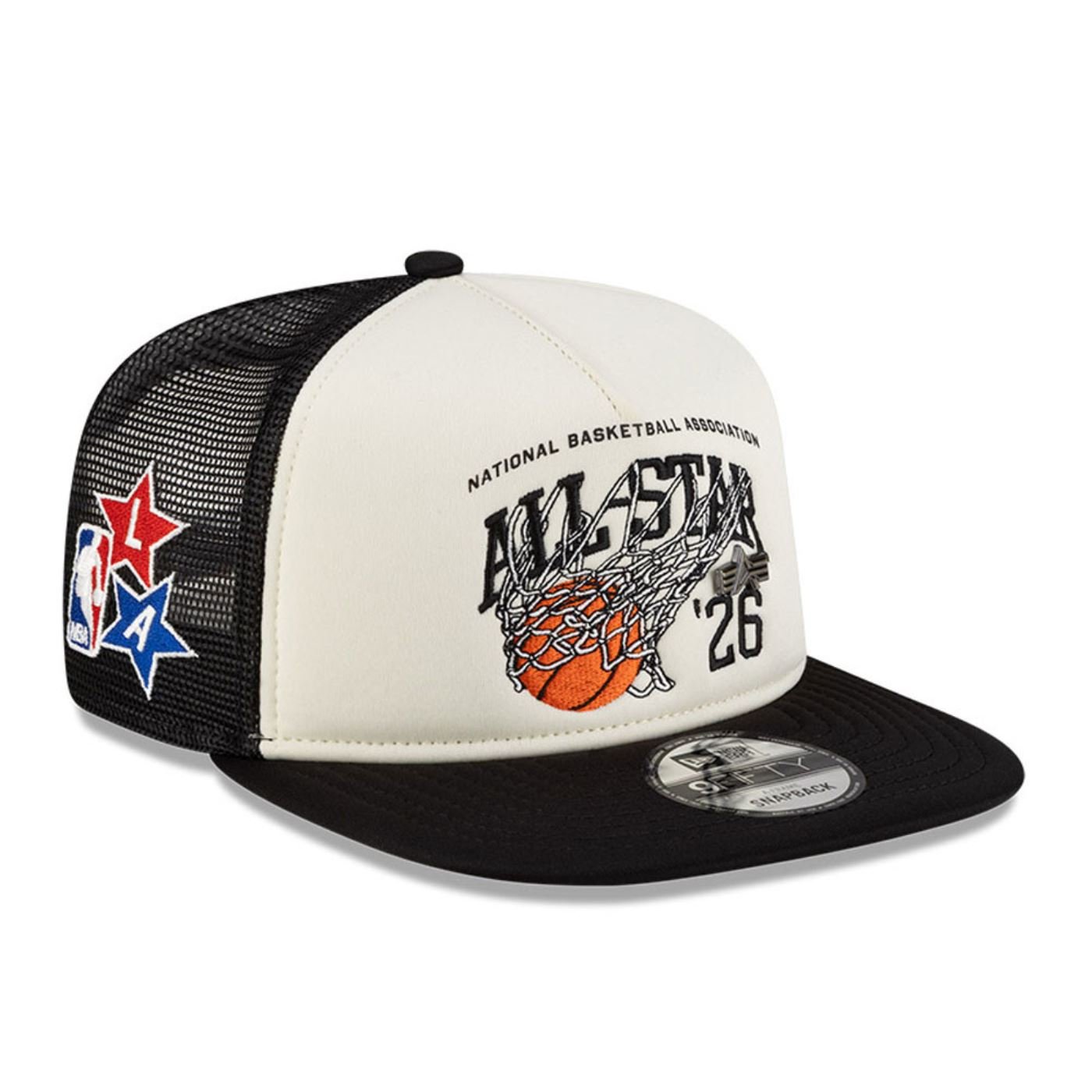 Bone New Era 9FIFTY A-Frame Trucker Alpha X NBA All Star Game 2026 Off White 3