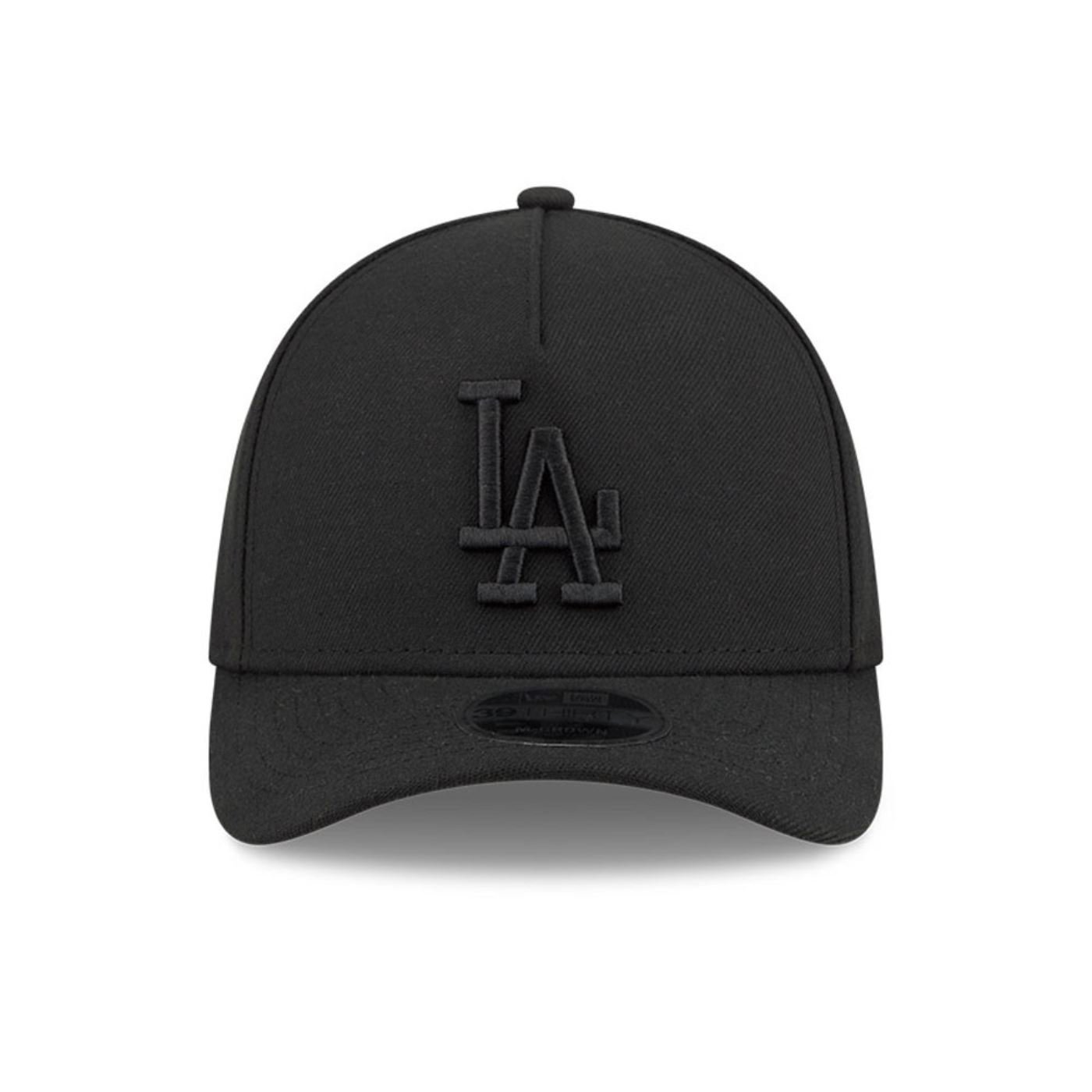 Bone New Era 39THIRTY M-Crown A-Frame Los Angeles Dodgers MLB Preto Preto 2
