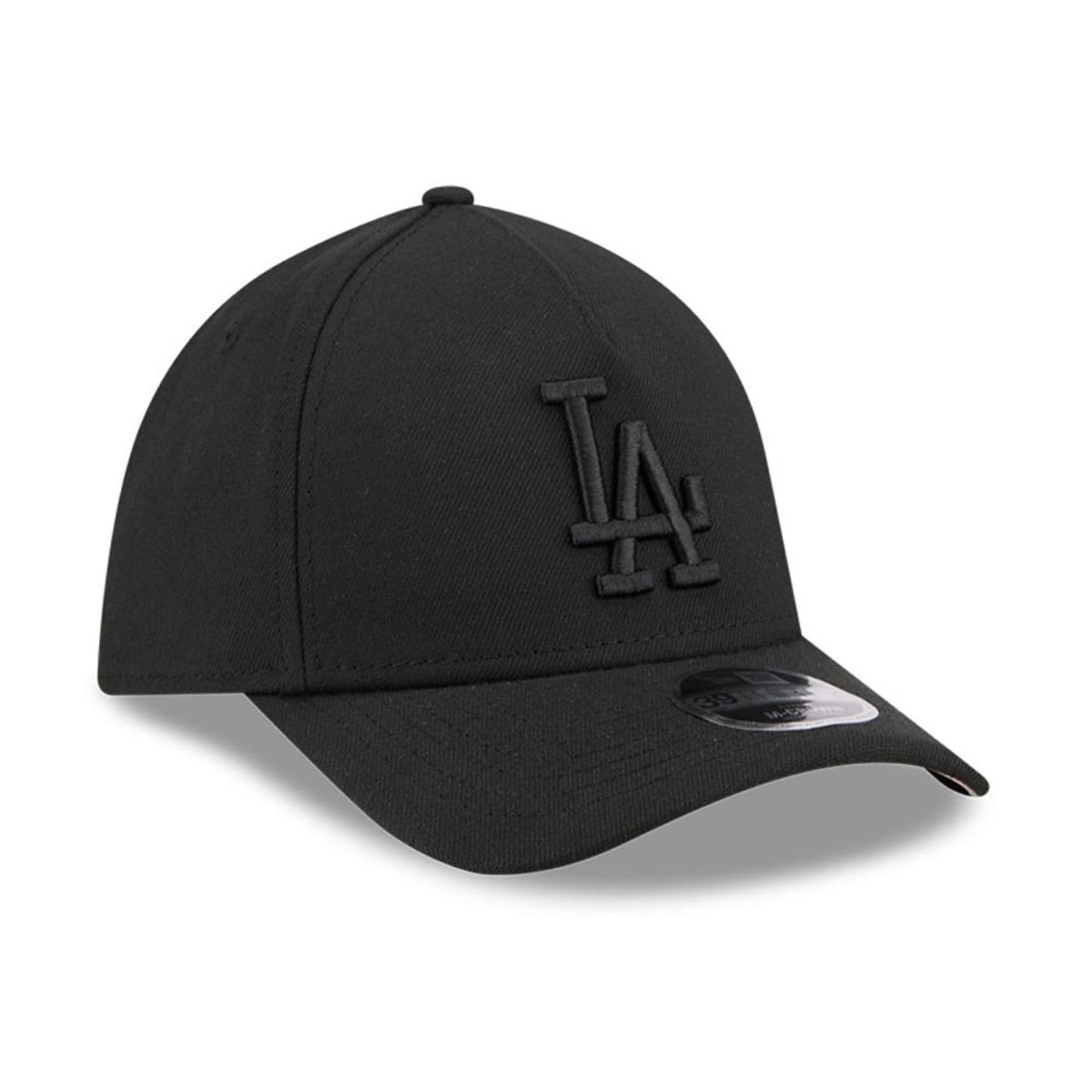 Bone New Era 39THIRTY M-Crown A-Frame Los Angeles Dodgers MLB Preto Preto 3