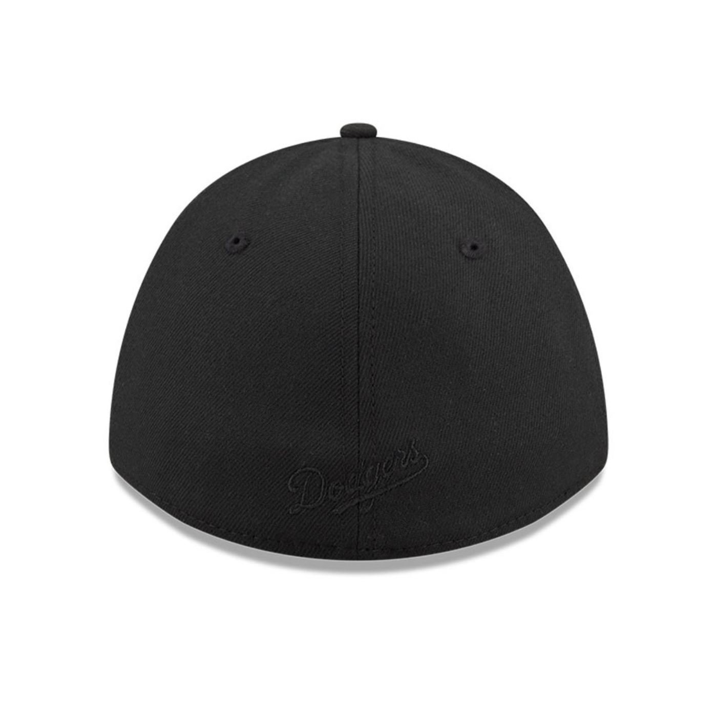 Bone New Era 39THIRTY M-Crown A-Frame Los Angeles Dodgers MLB Preto Preto 4