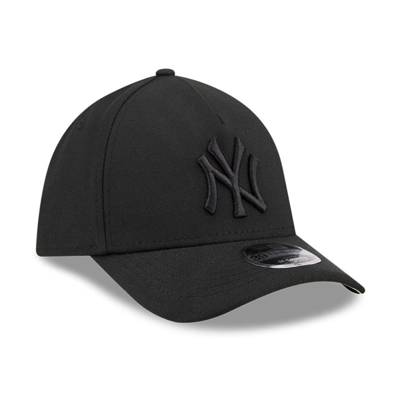 Bone New Era 39THIRTY M-Crown A-Frame New York Yankees MLB Preto Preto 3
