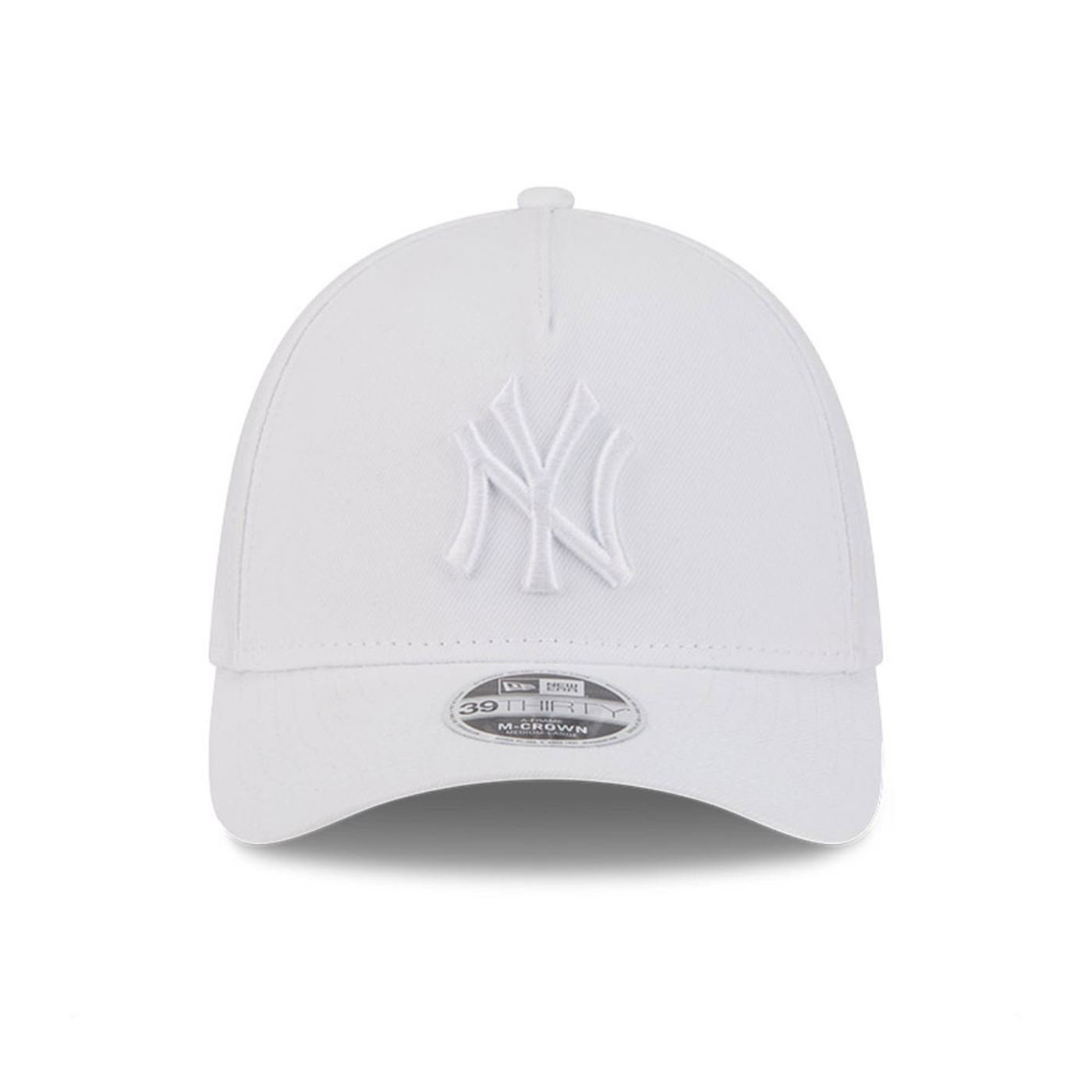 Bone New Era 39THIRTY M-Crown A-Frame New York Yankees MLB Branco Branco 2